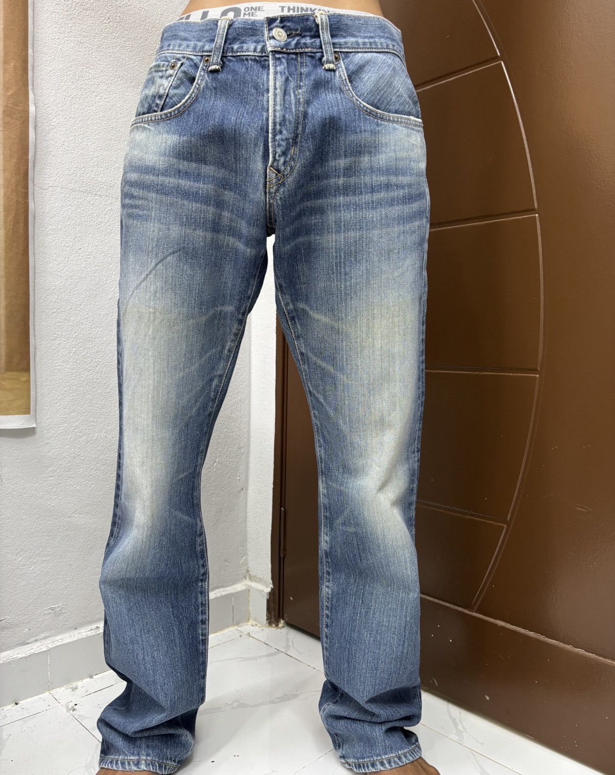 Hysteric Glamour × Undercover Edwin XV-S Claw Mark Japan Distressed Denim Jeans Size US 31 - 15 Thumbnail