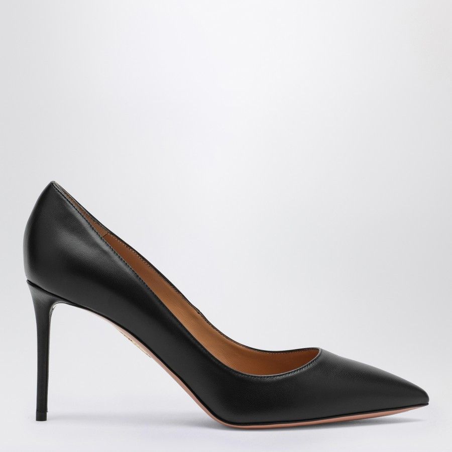 o1d2blof0824 Leather Décolleté in Black