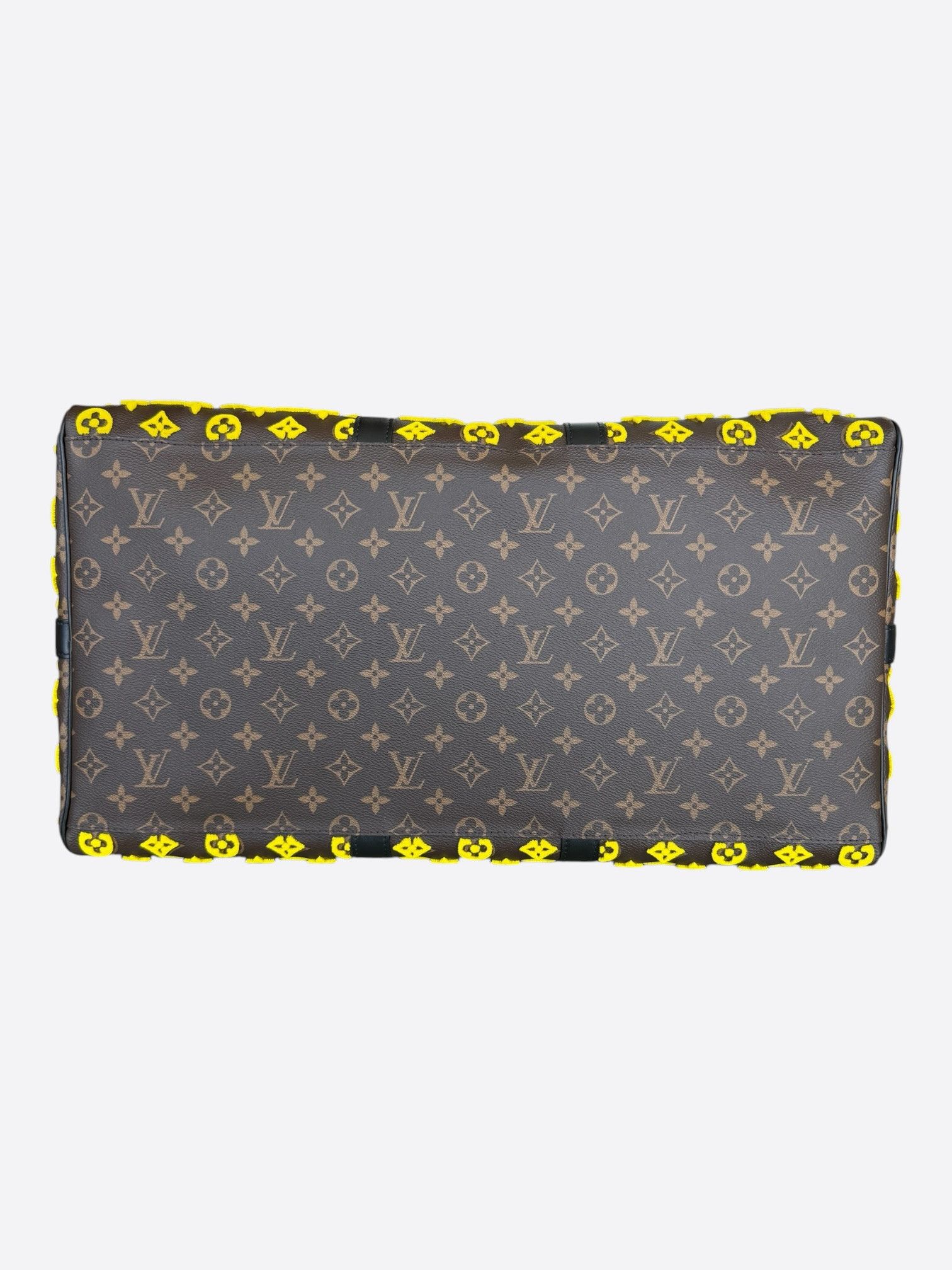 Louis Vuitton Brown & Yellow Tuffetage Monogram Triangle Keepall 50 Size ONE SIZE - 5 Thumbnail