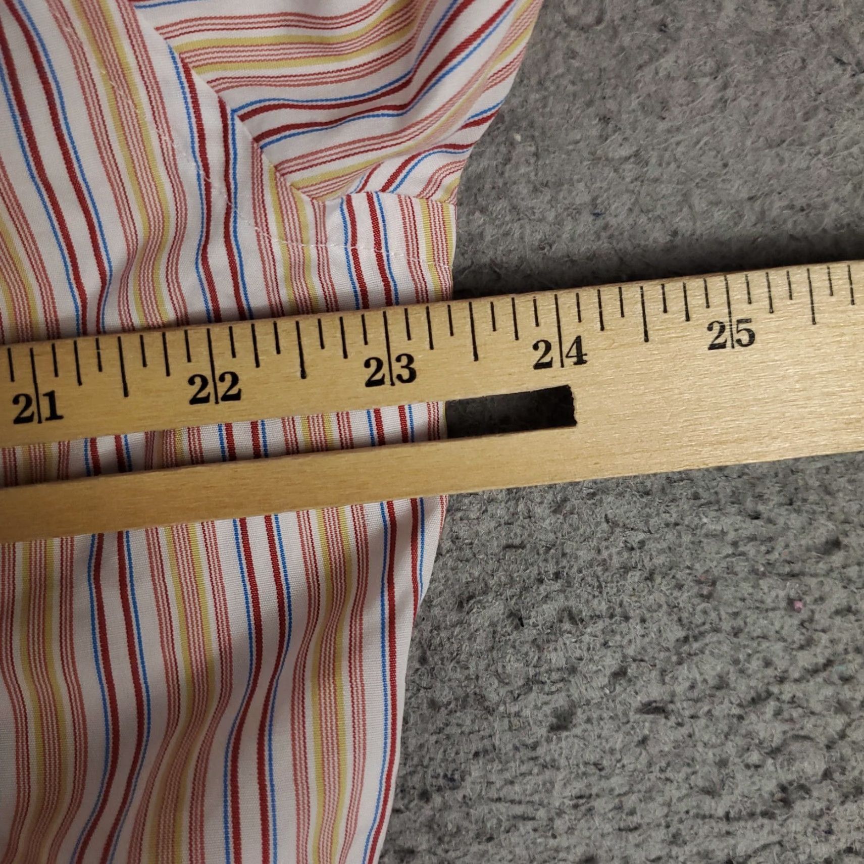 Pinko VINTAGE? No — Thomas Pink Shirt Mens Size 16 Red Blue Striped Dress Shirt Long Sleeve Button Up Cotton Classic Fit 16 Red Mens Regular Shirt Size 42R - 6 Thumbnail