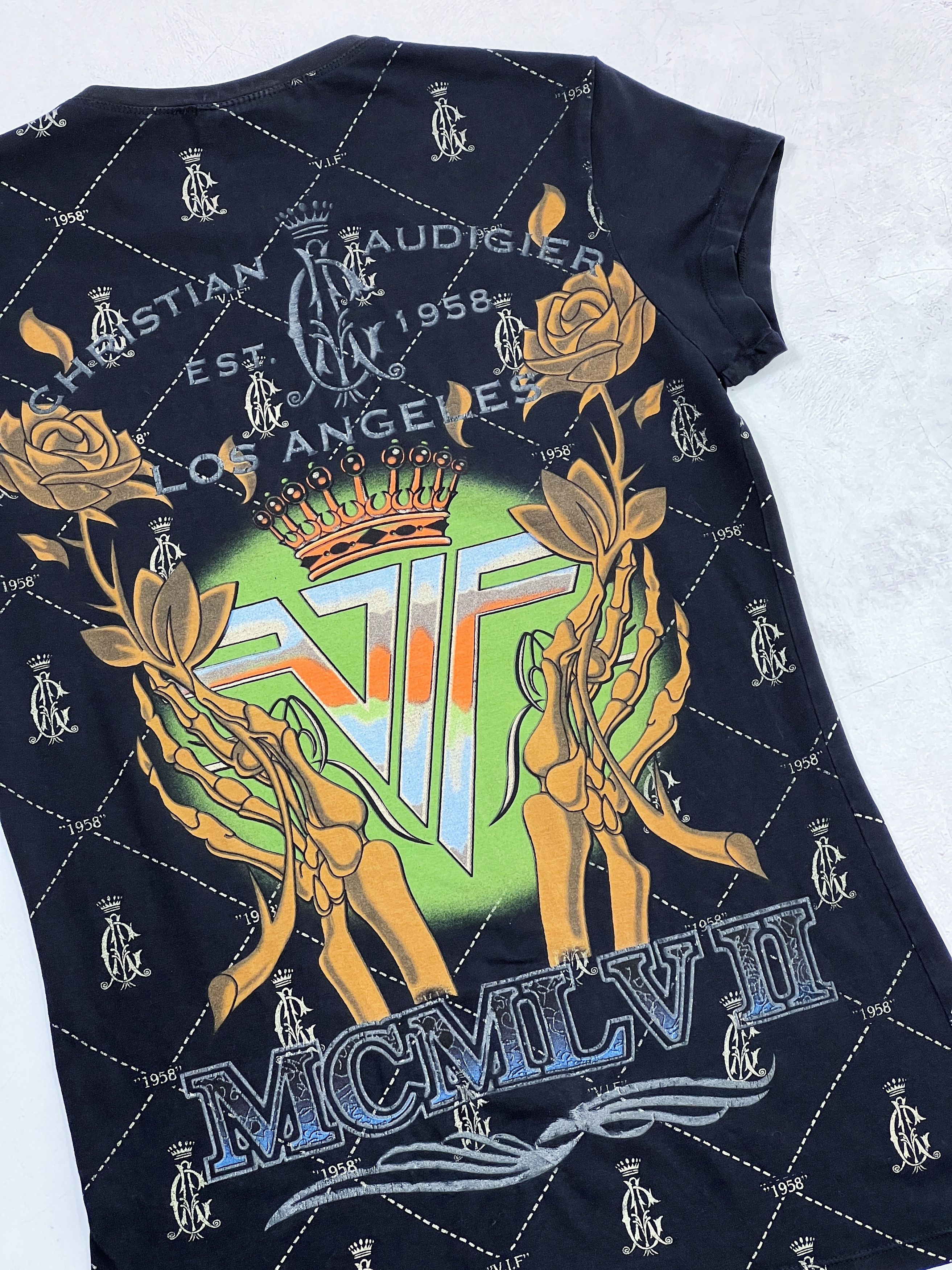 Christian Audigier × Ed Hardy × Vintage Christian Audigier T-Shirt Celebrate Life Ed Hardy Size M / US 6-8 / IT 42-44 - 19 Thumbnail