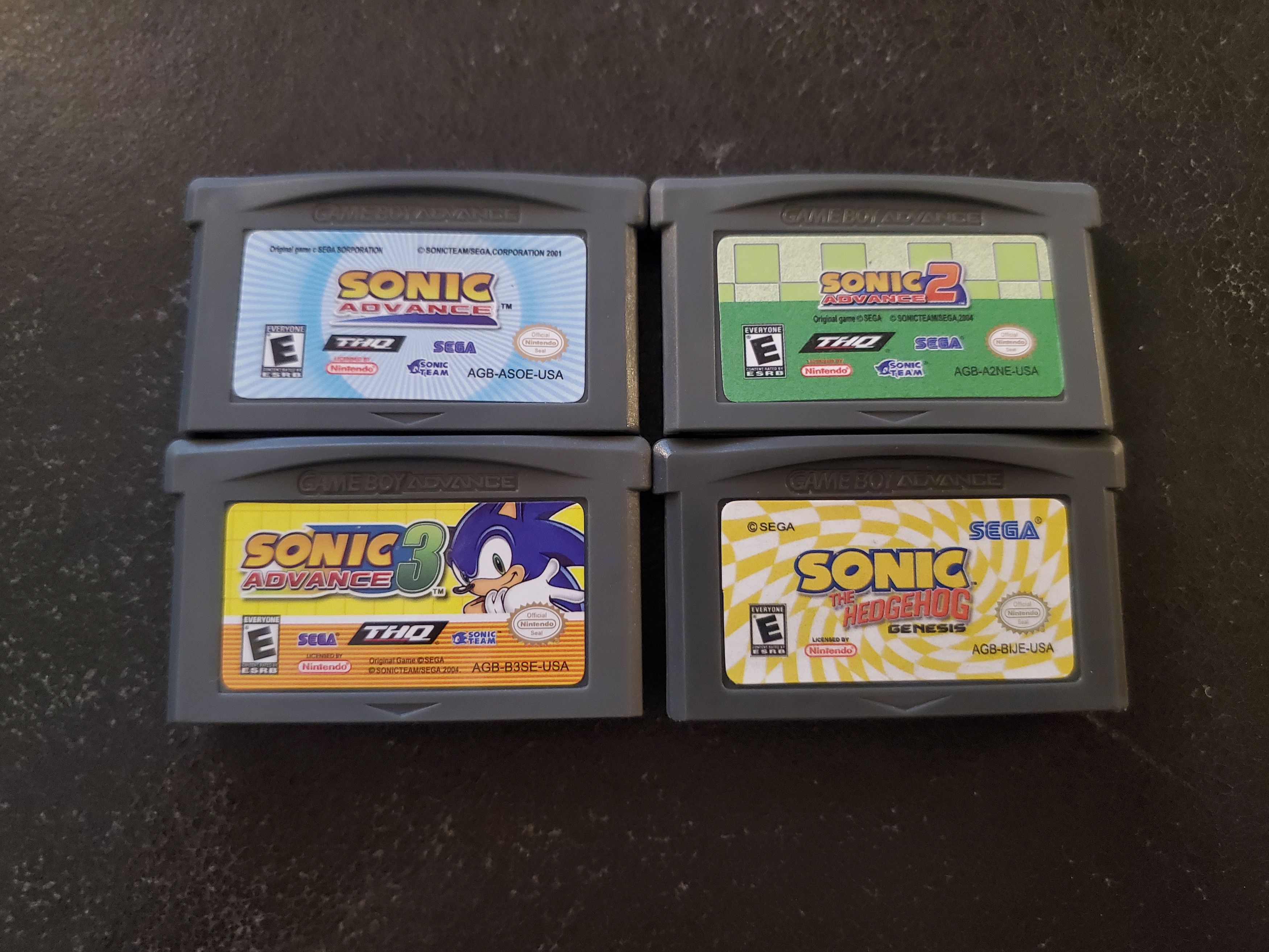 Nintendo Sonic Advance 1, 2, 3, Genesis GBA Video Game Nintendo Size ONE SIZE - 1 Thumbnail