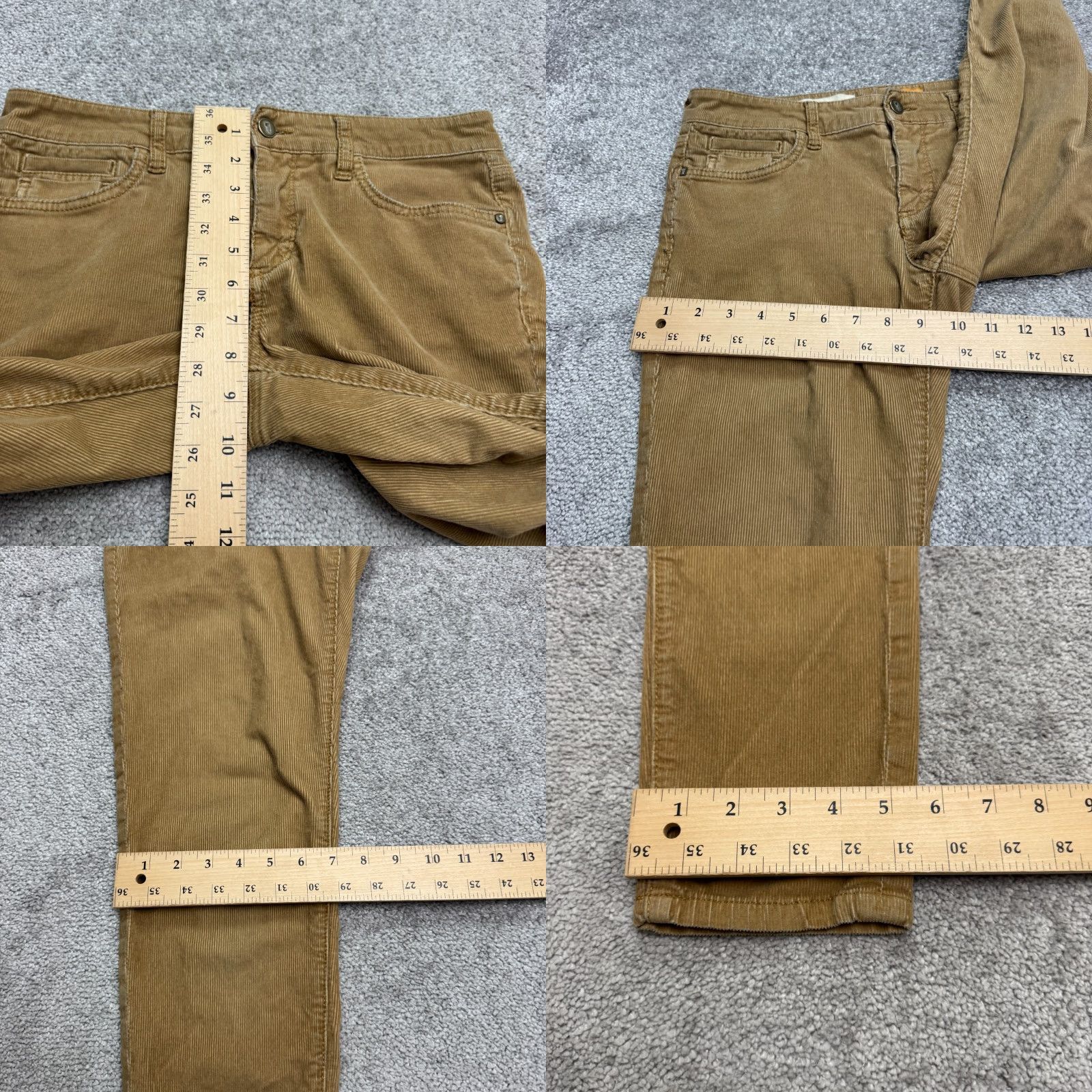 Vintage Pilcro And The Letterpress Stet Corduroy Pants Womens 28 Camel Brown Stretch Size 28" / US 6 / IT 42 - 10 Thumbnail