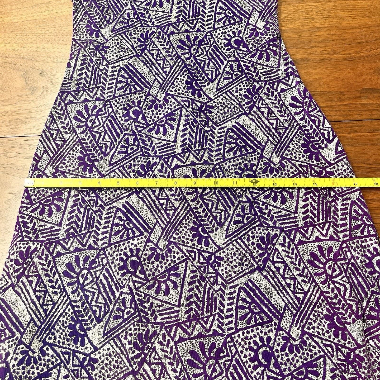 Other Vintage Caché Y2K Dress 6 Prom Formal Purple Silver Glitter Size M / US 6-8 / IT 42-44 - 12 Thumbnail
