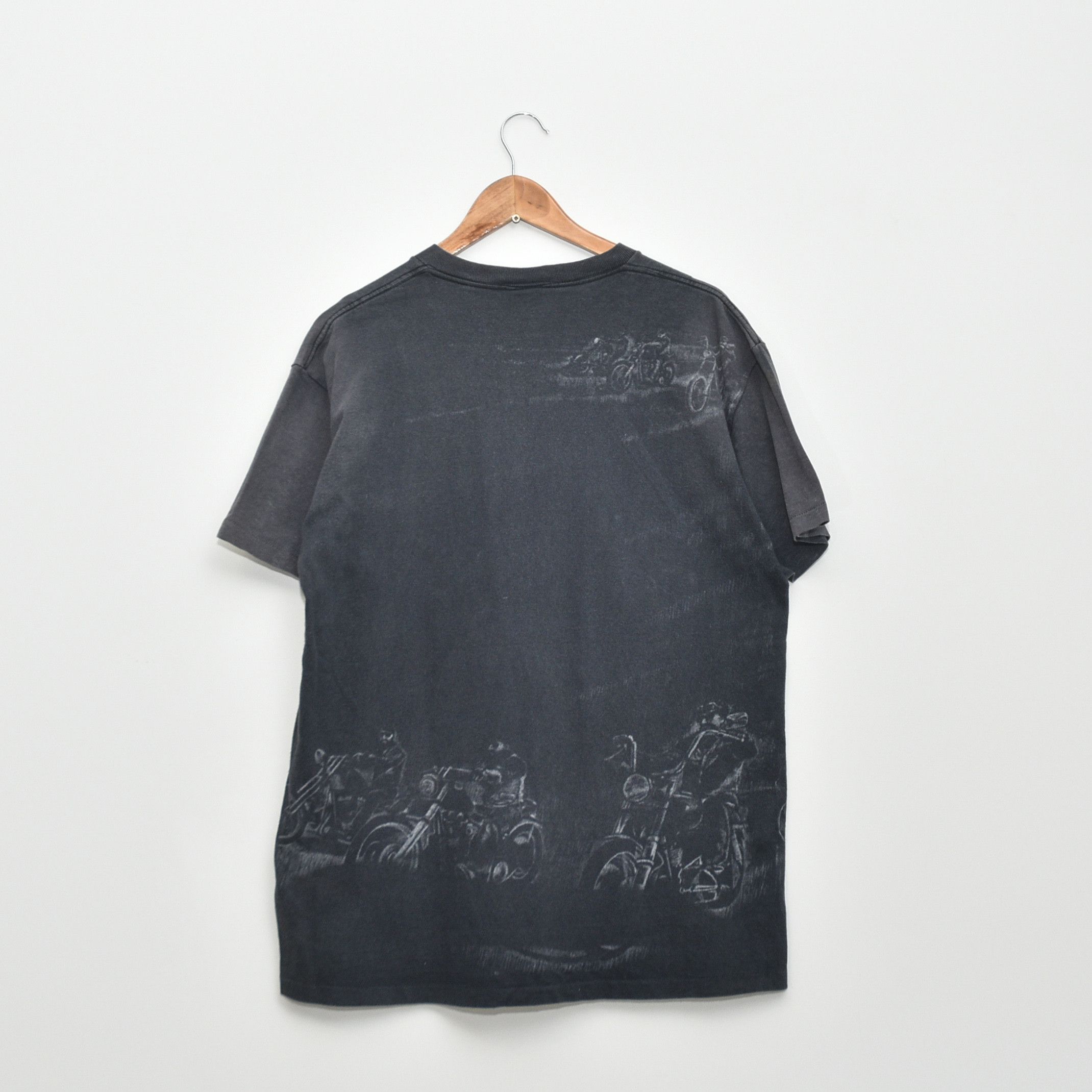 Vintage Vintage 1993 CMJ Bikers Eagle USA Thunder Faded Tee Y2K Size US L / EU 52-54 / 3 - 4 Thumbnail