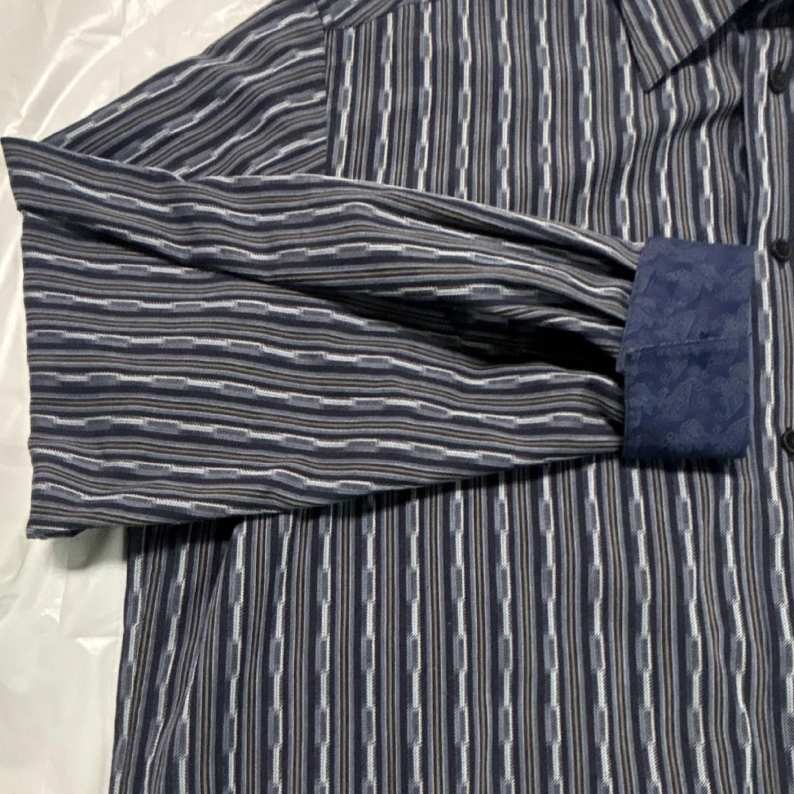 Other Metroconcepts Striped Button-Up Shirt XL Long Sleeve Men Size US XL / EU 56 / 4 - 2 Thumbnail