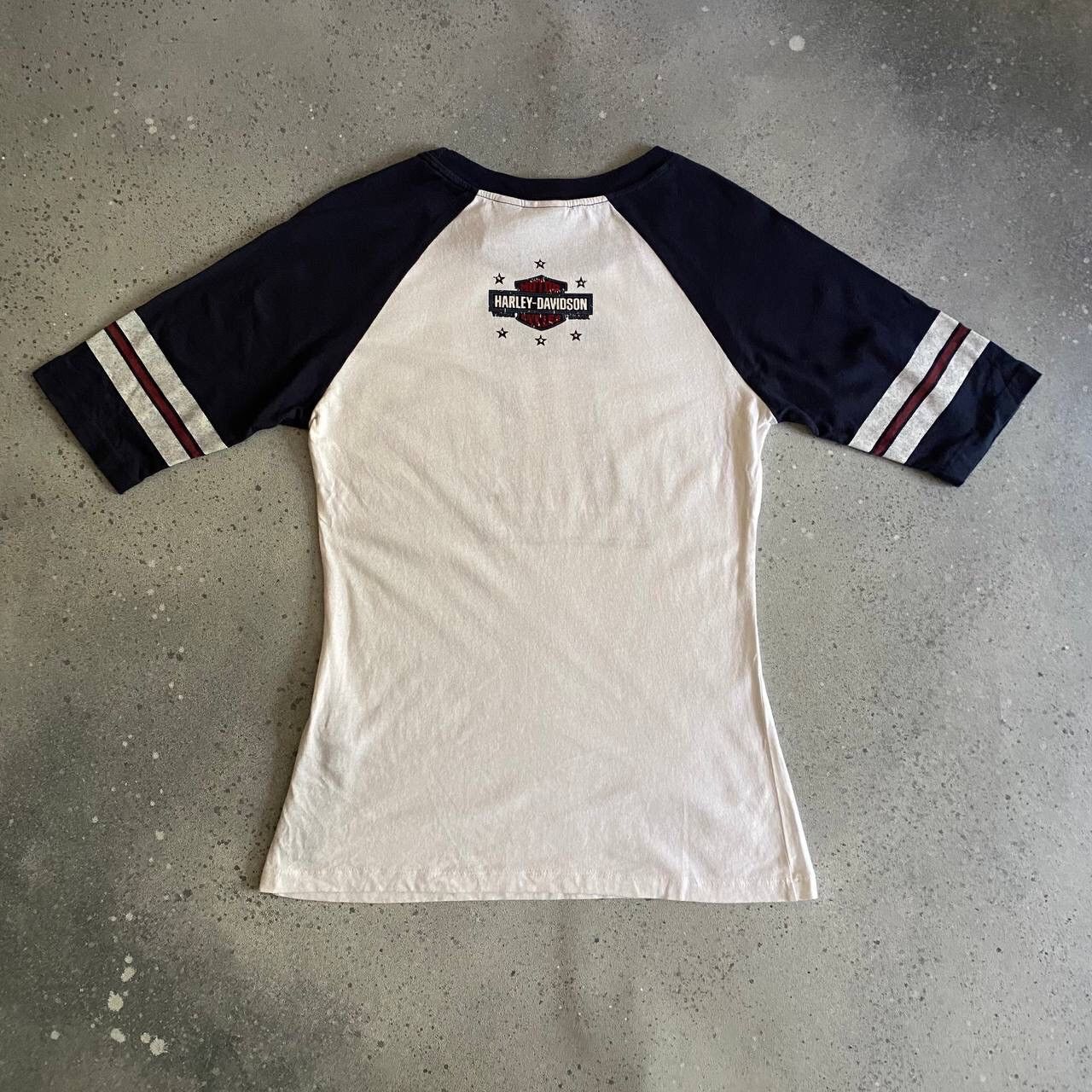 Harley Davidson × Vintage Y2K Harley Davidson Rhinestones Logo Vintage Top Size M / US 6-8 / IT 42-44 - 5 Thumbnail
