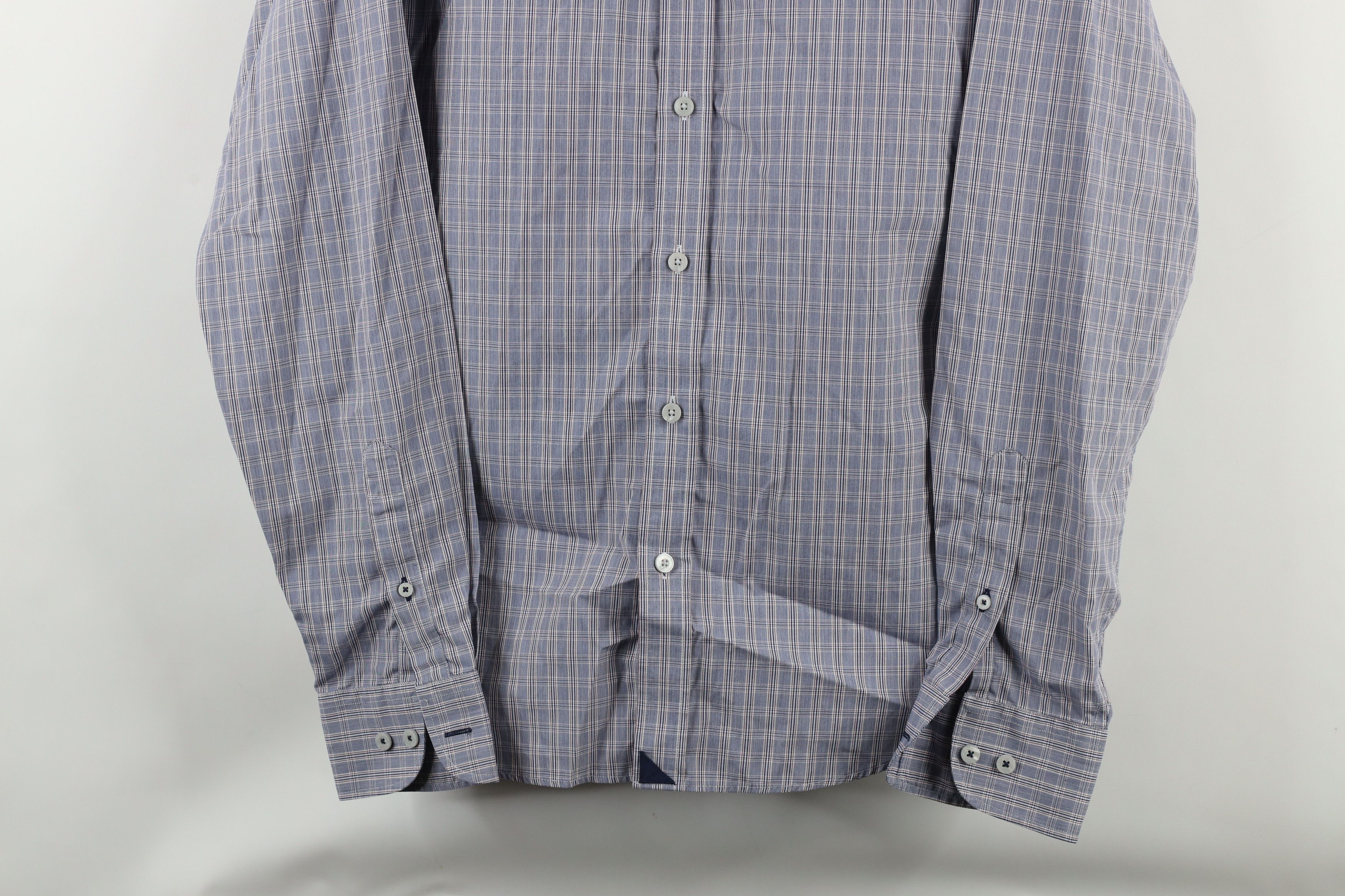 UNTUCKit × Vintage Untuckit Italy Two Ply Cotton Collared Button Shirt Plaid Size US L / EU 52-54 / 3 - 3 Thumbnail