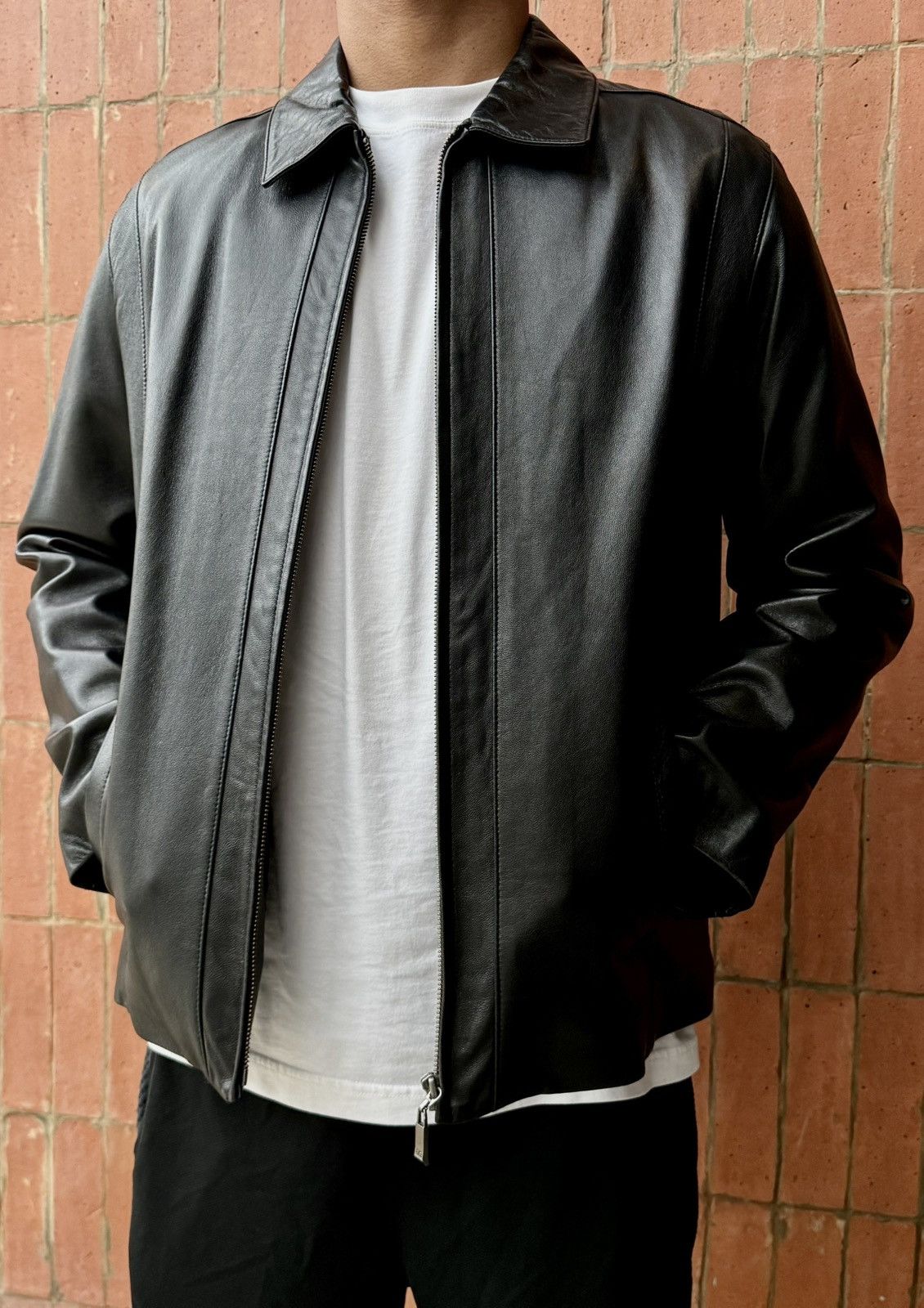 Balenciaga Balenciaga - 1997 -Nicolas Ghesquière -Zip Up Leather Jacket Size US L / EU 52-54 / 3 - 25 Thumbnail