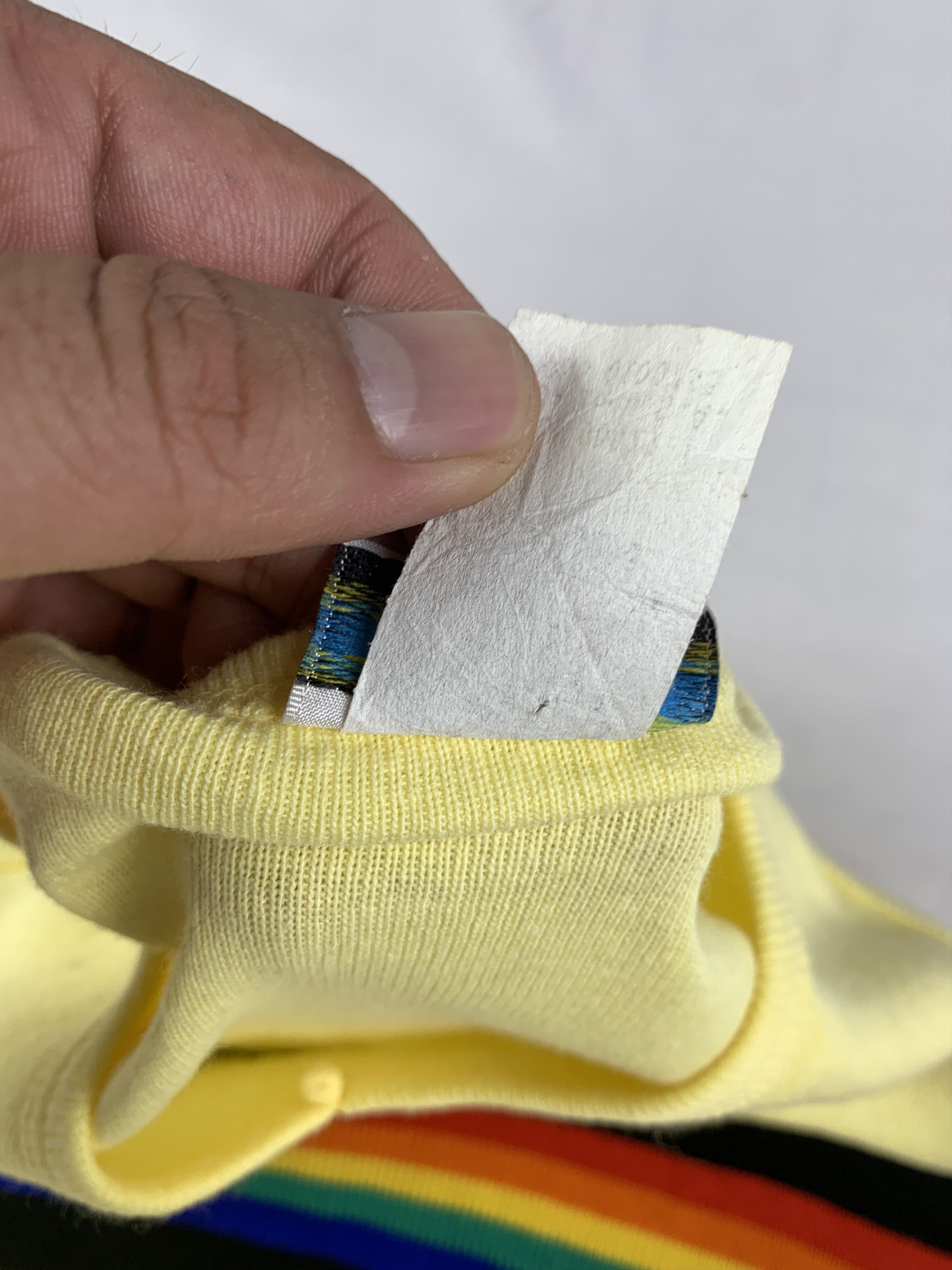 Japanese Brand M-Fast USA Yellow Rainbow Sleeveless Top (M) Size US M / EU 48-50 / 2 - 9 Thumbnail