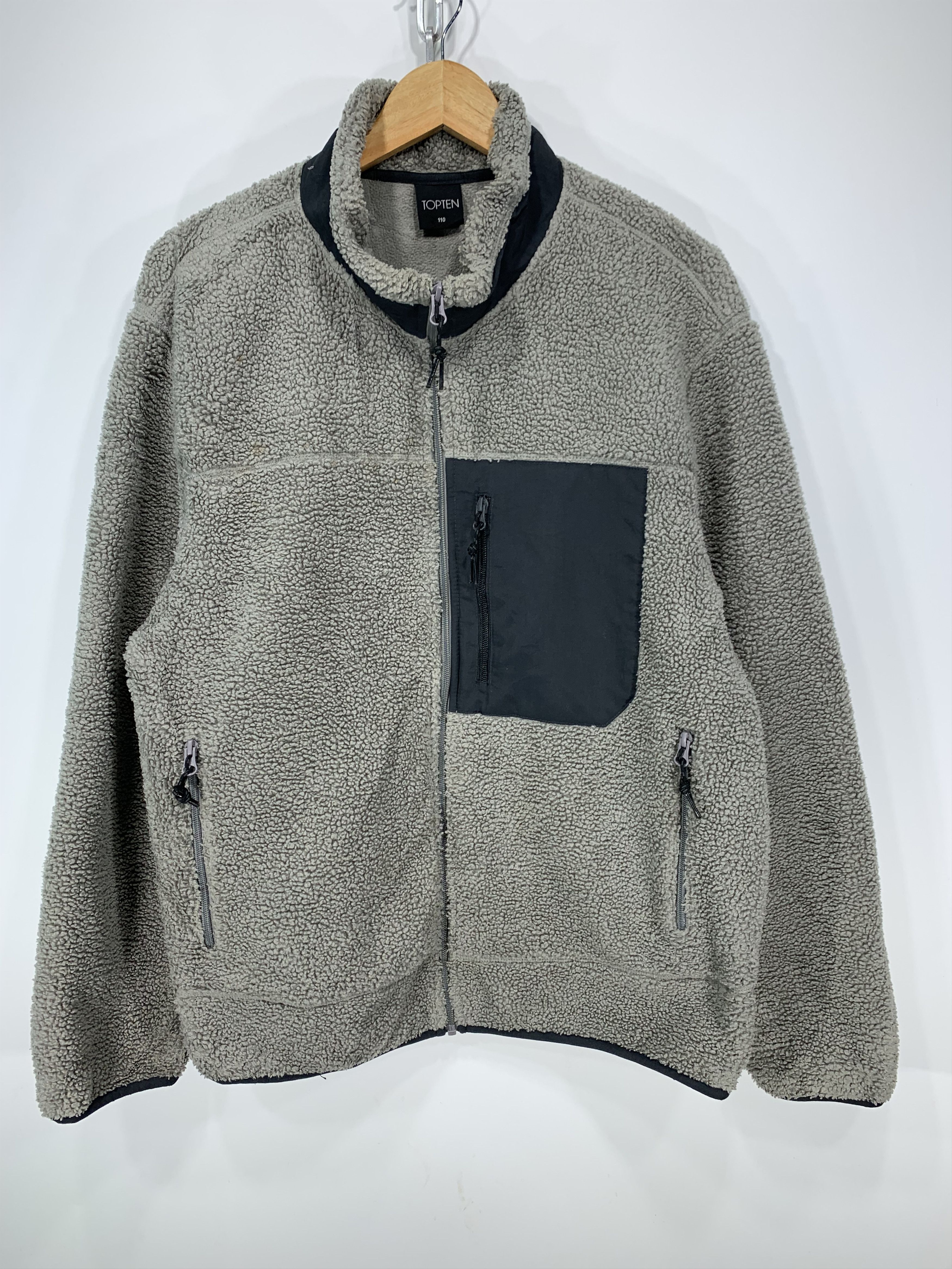 Topten retro x pile fleece zipped