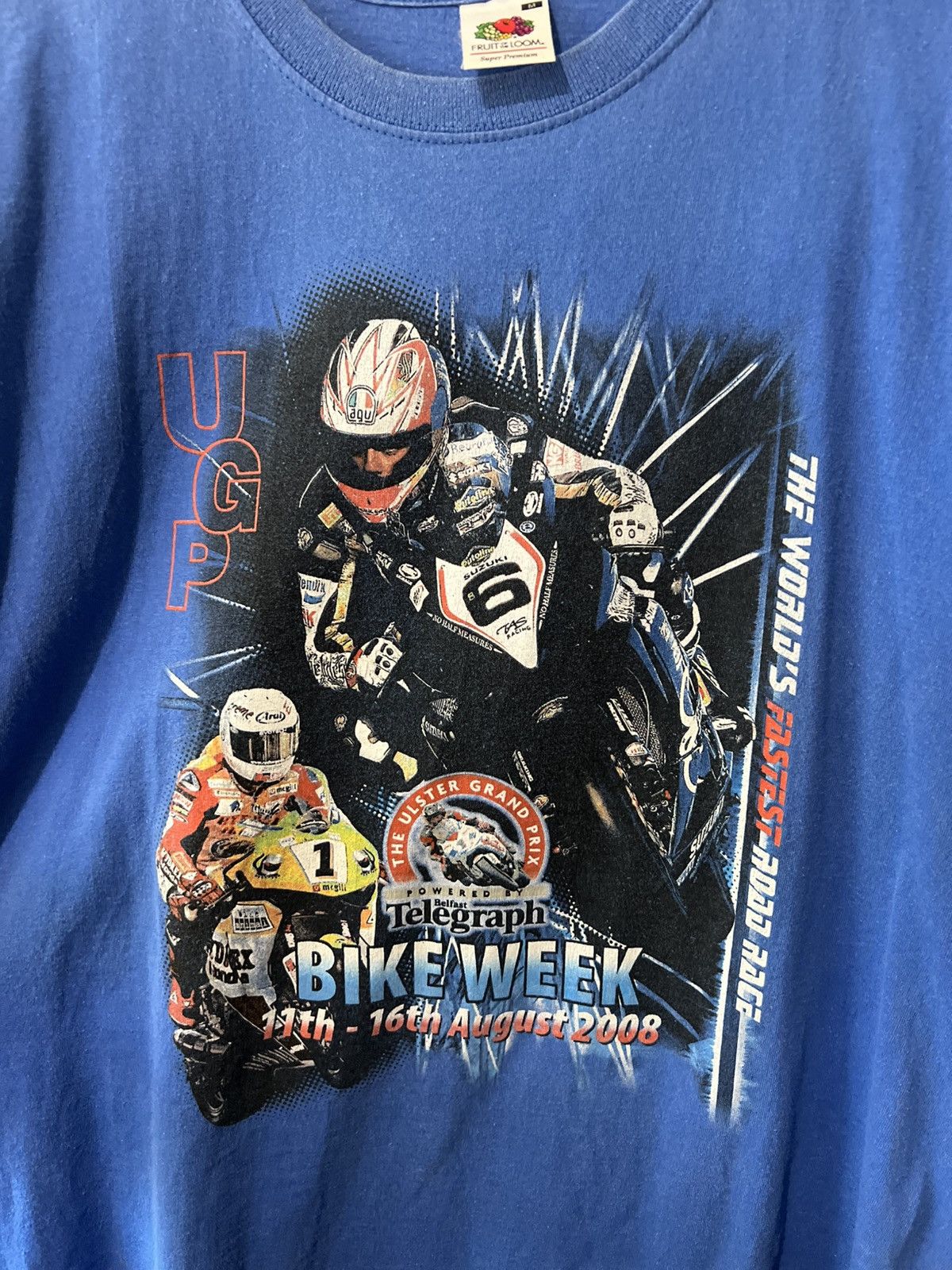 Band Tees 2008/2009 VINTAGE THE ULSTER GRAND PRIX WORLD’S FASTEST RACE Size US L / EU 52-54 / 3 - 3 Thumbnail