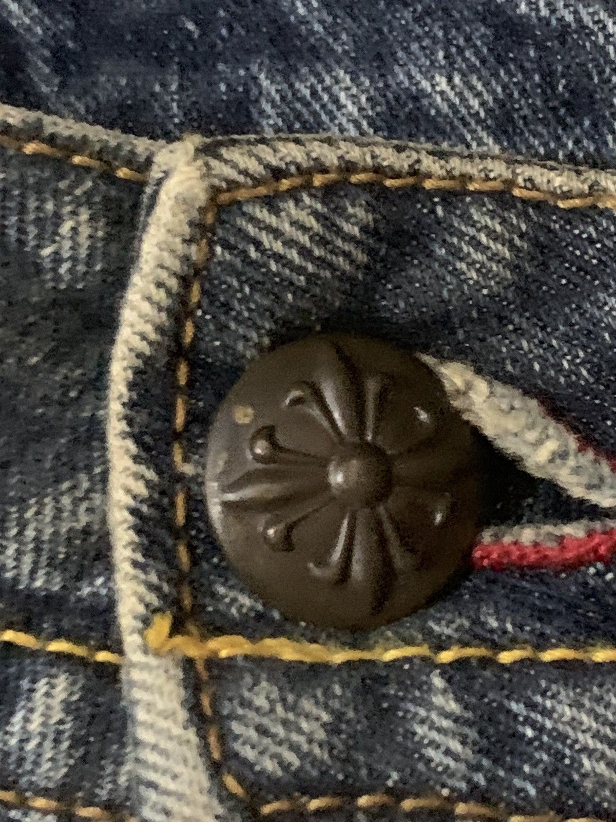 If Six Was Nine Original Jeans The World Freedom Flare Denim Jeans Size US 34 / EU 50 - 5 Thumbnail
