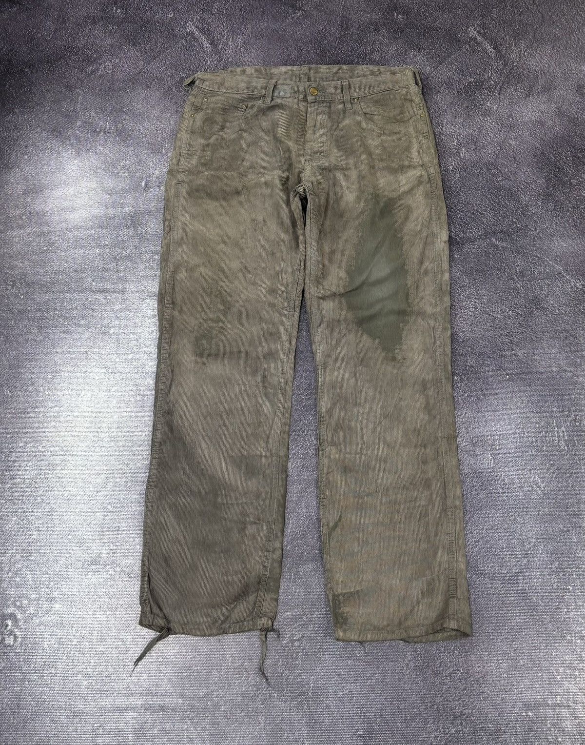 Carhartt Vintage Carhartt Corduroy USA Work Hype Baggy Western Pants Size US 32 / EU 48 - 2 Thumbnail
