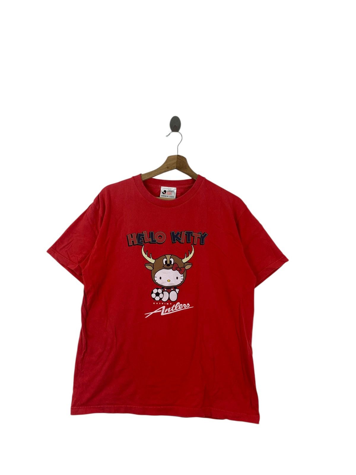 Vintage Vintage HELLO KITTY x KASHIMA ANTLERS Football Tee Shirt Top Size L / US 10 / IT 46 - 3 Thumbnail