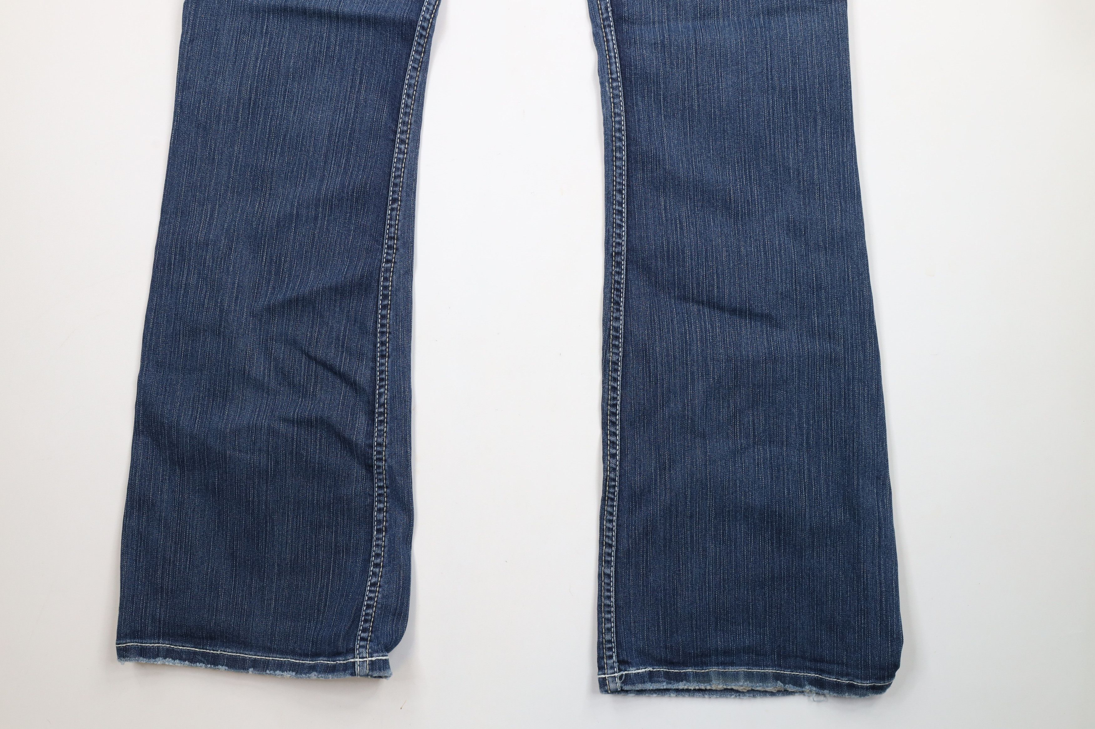 Vintage Buckle BKE Thick Stitch Stretch Culture Wide Leg Denim Jeans Size 32" / US 10 / IT 46 - 12 Thumbnail