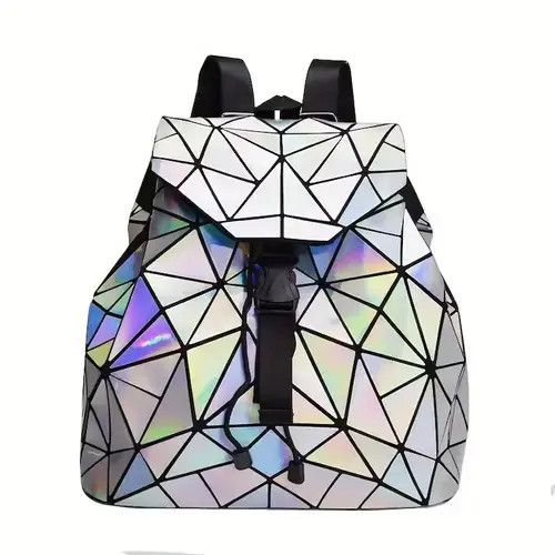 Other Hip Hop Luminous Geometric Laser Backpack Size ONE SIZE - 1 Thumbnail