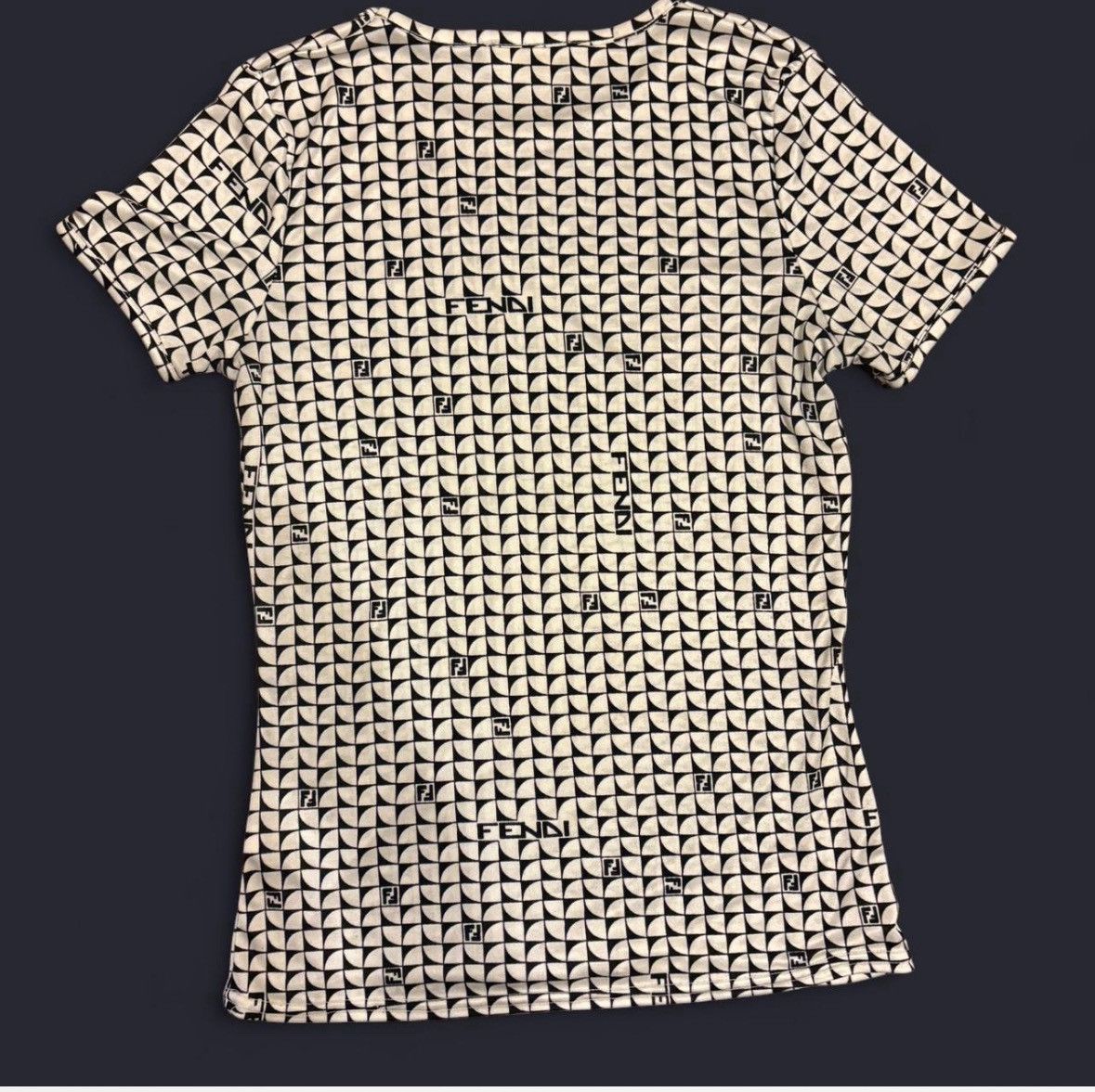 Fendi Vintage Fendi Monogram French Tee Size S / US 4 / IT 40 - 2 Thumbnail