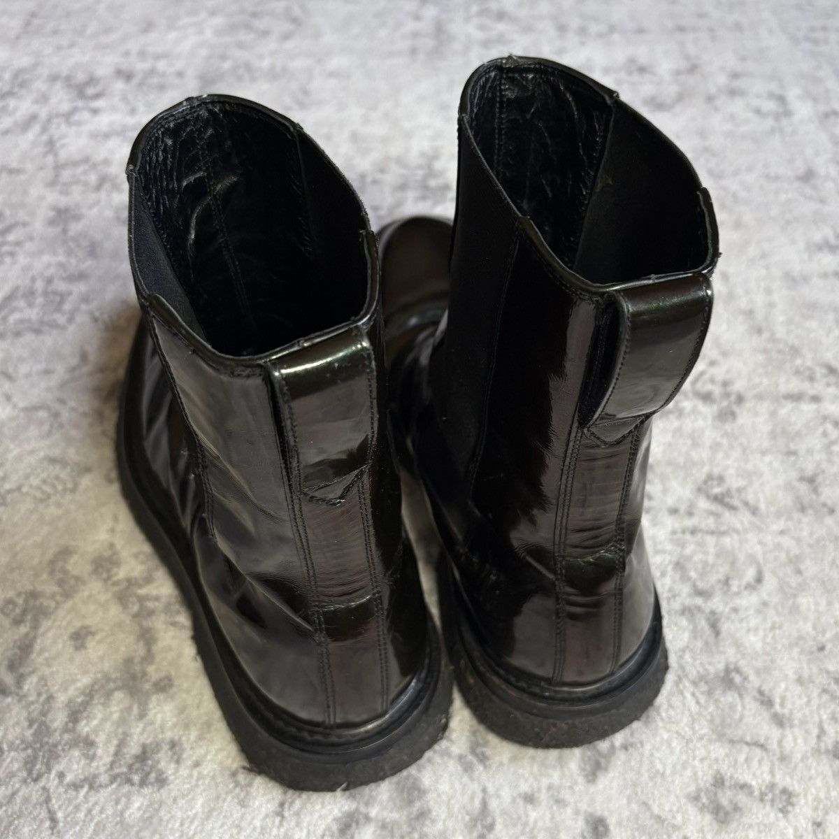 Dior Dior Homme AW08 Lumiere Du Nord Patent Leather Chelsea Boots Size US 11 / EU 44 - 9 Thumbnail