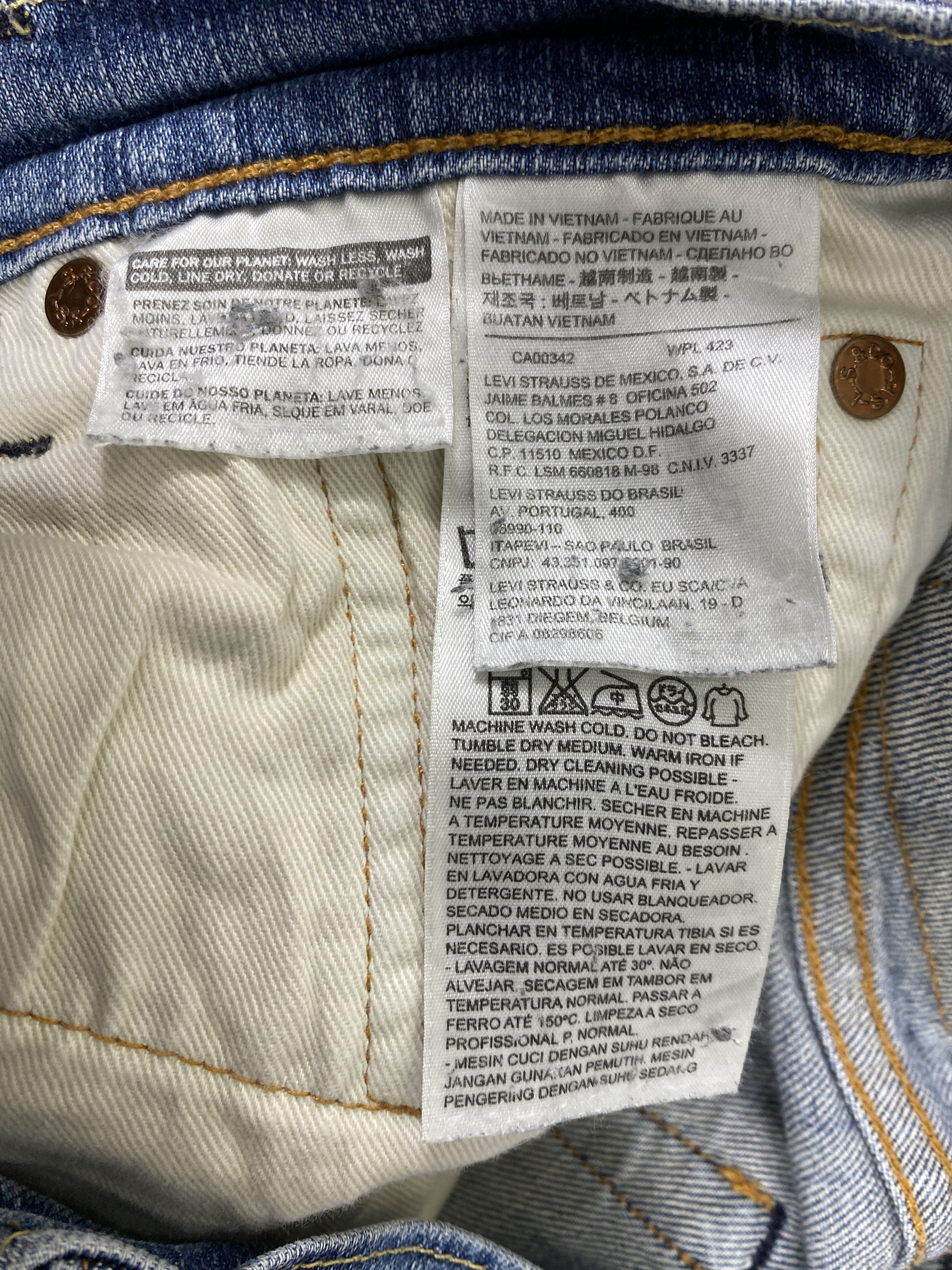 Levi's Distressed Blue Levi's 511 Jeans 29x32 Denim- JN3739 Size US 29 - 9 Thumbnail