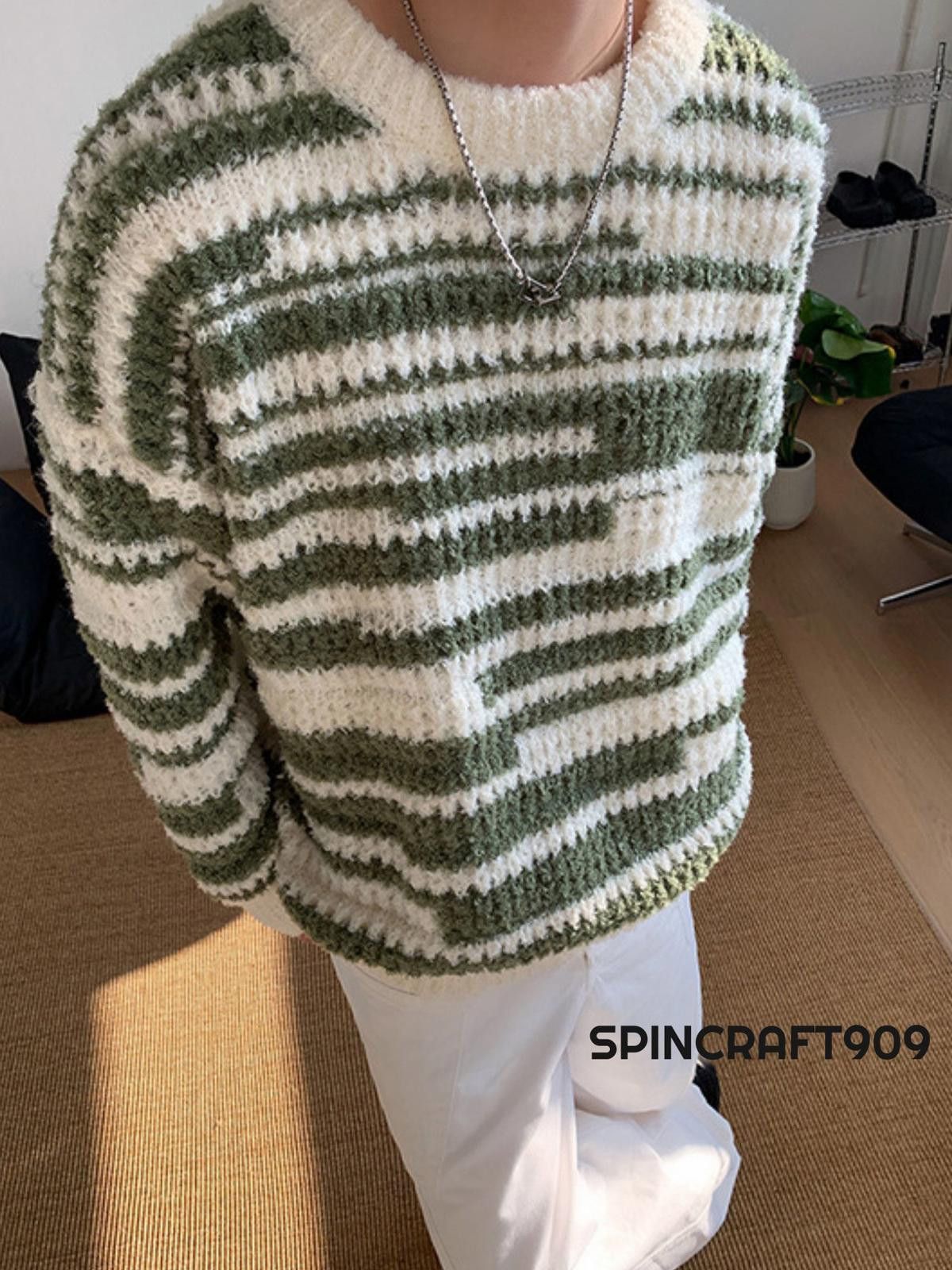 Vintage Patterned Graphic Knit Sweater Size US M / EU 48-50 / 2 - 3 Thumbnail