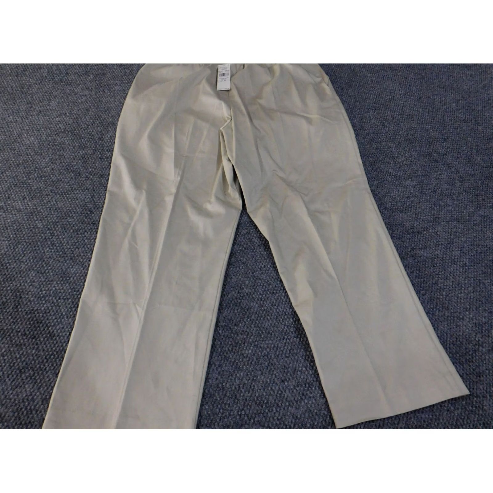 Vintage Alfred Dunner Pants Womens 20 Beige Pull On Straight Dress Pants Classic Stretch Size 42" / US 20 - 7 Thumbnail