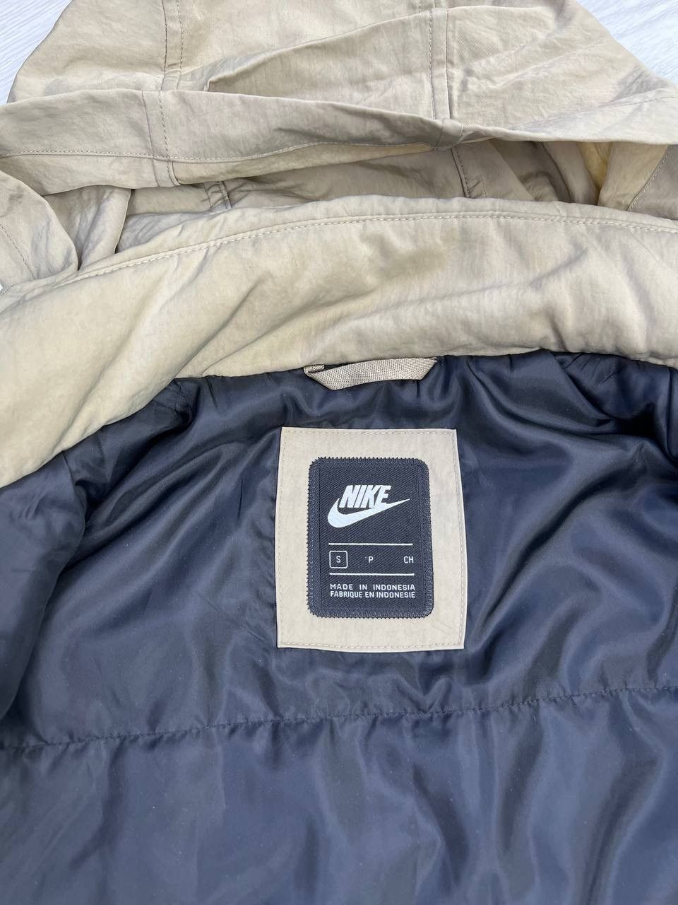 Nike Nike Blank Logo Beige Jacket Parkas Size US S / EU 44-46 / 1 - 10 Thumbnail