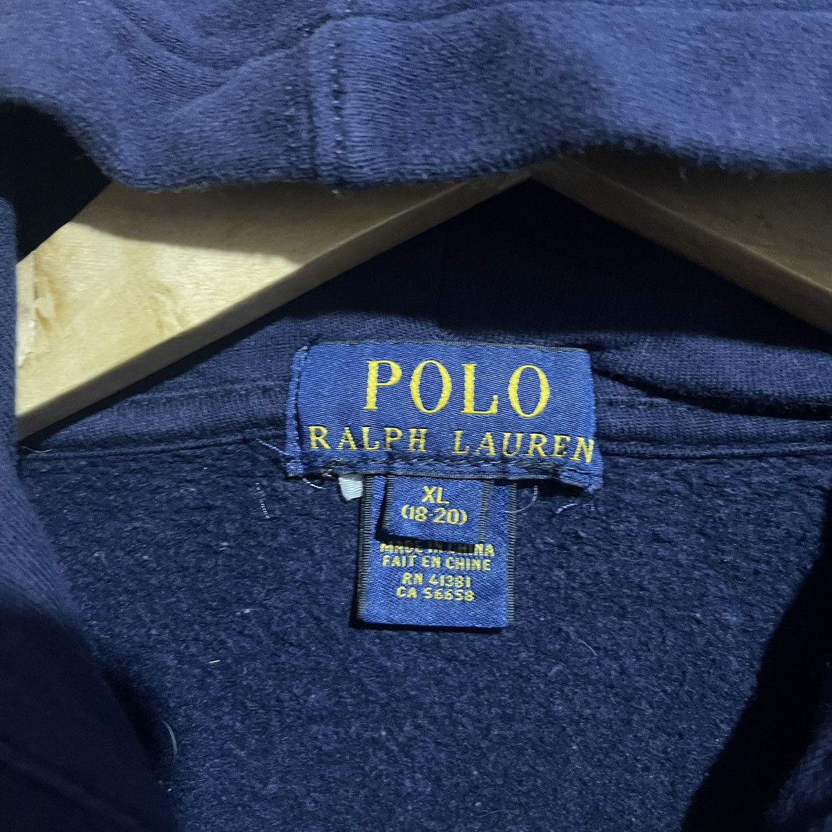 Polo Ralph Lauren Vintage Y2K Polo Ralph Lauren Navy Full-Zip Hoodie Size US S / EU 44-46 / 1 - 7 Thumbnail
