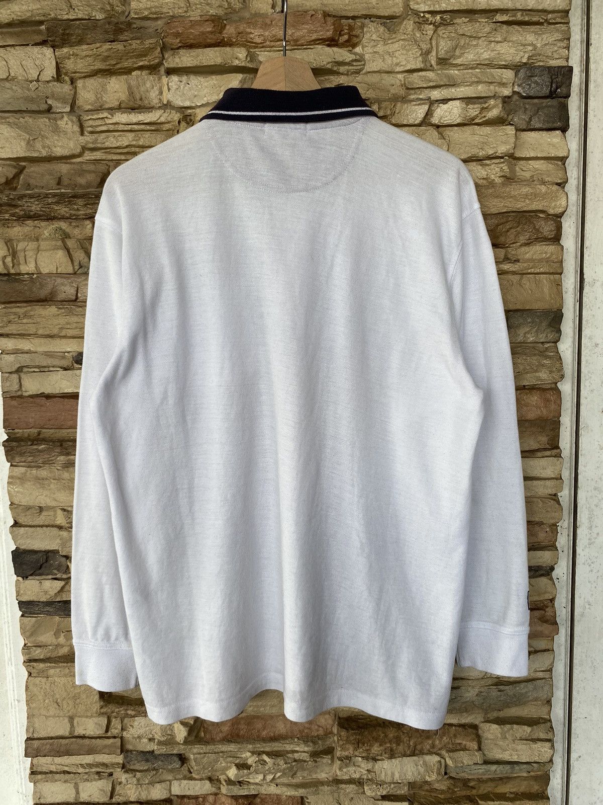 Fila Vintage Fila Biela Italia Halfzipper Long Sleeve Tees Size US L / EU 52-54 / 3 - 8 Thumbnail