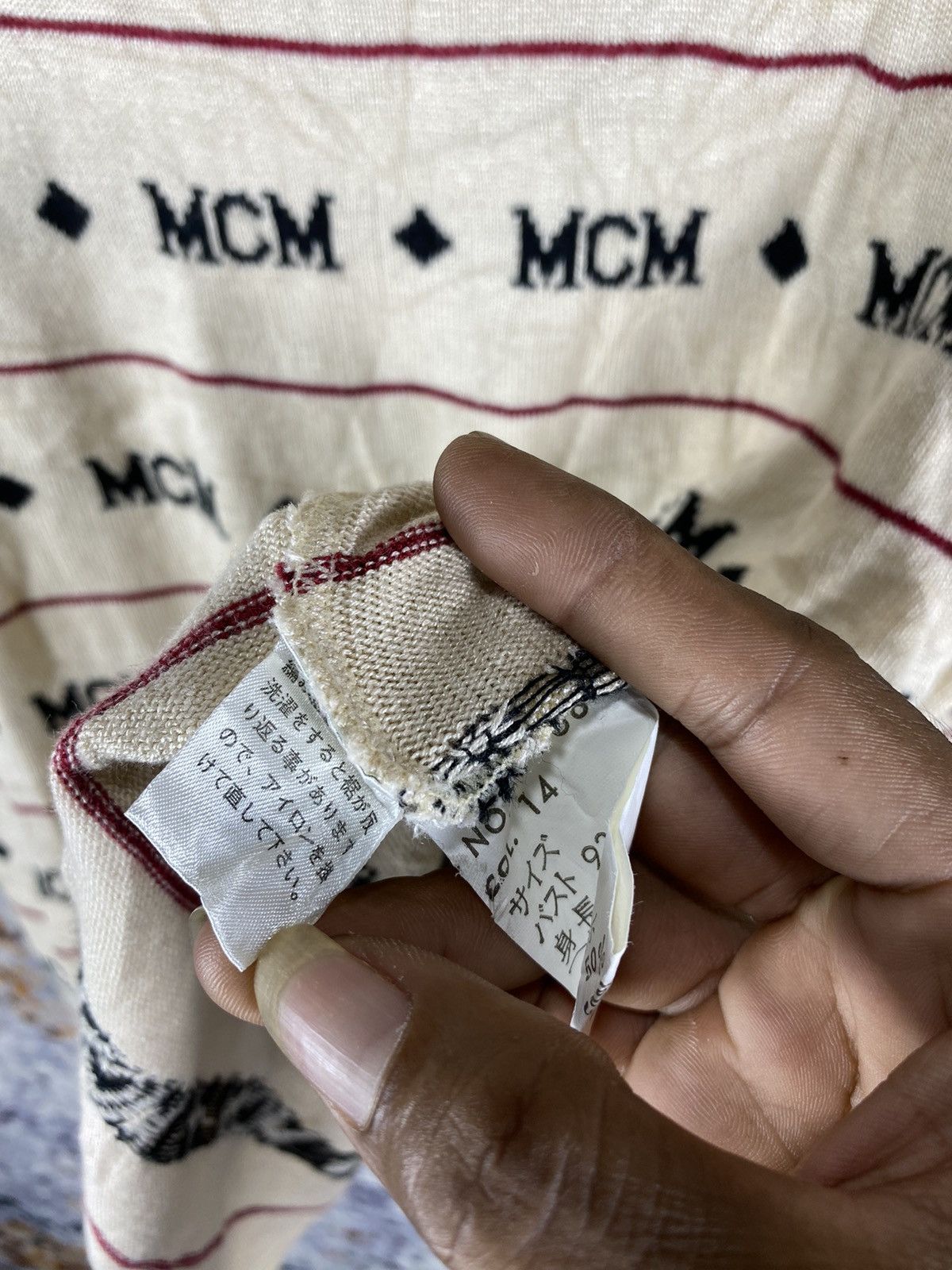Designer × MCM × Vintage Rare!! Vintage MCM Knitwear Monogram Size US L / EU 52-54 / 3 - 5 Thumbnail