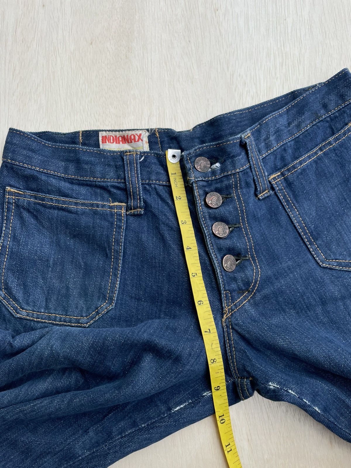 If Six Was Nine × Japanese Brand × Vintage Vintage Flare Indianax Jeans Bootcut Size 30" / US 8 / IT 44 - 12 Thumbnail