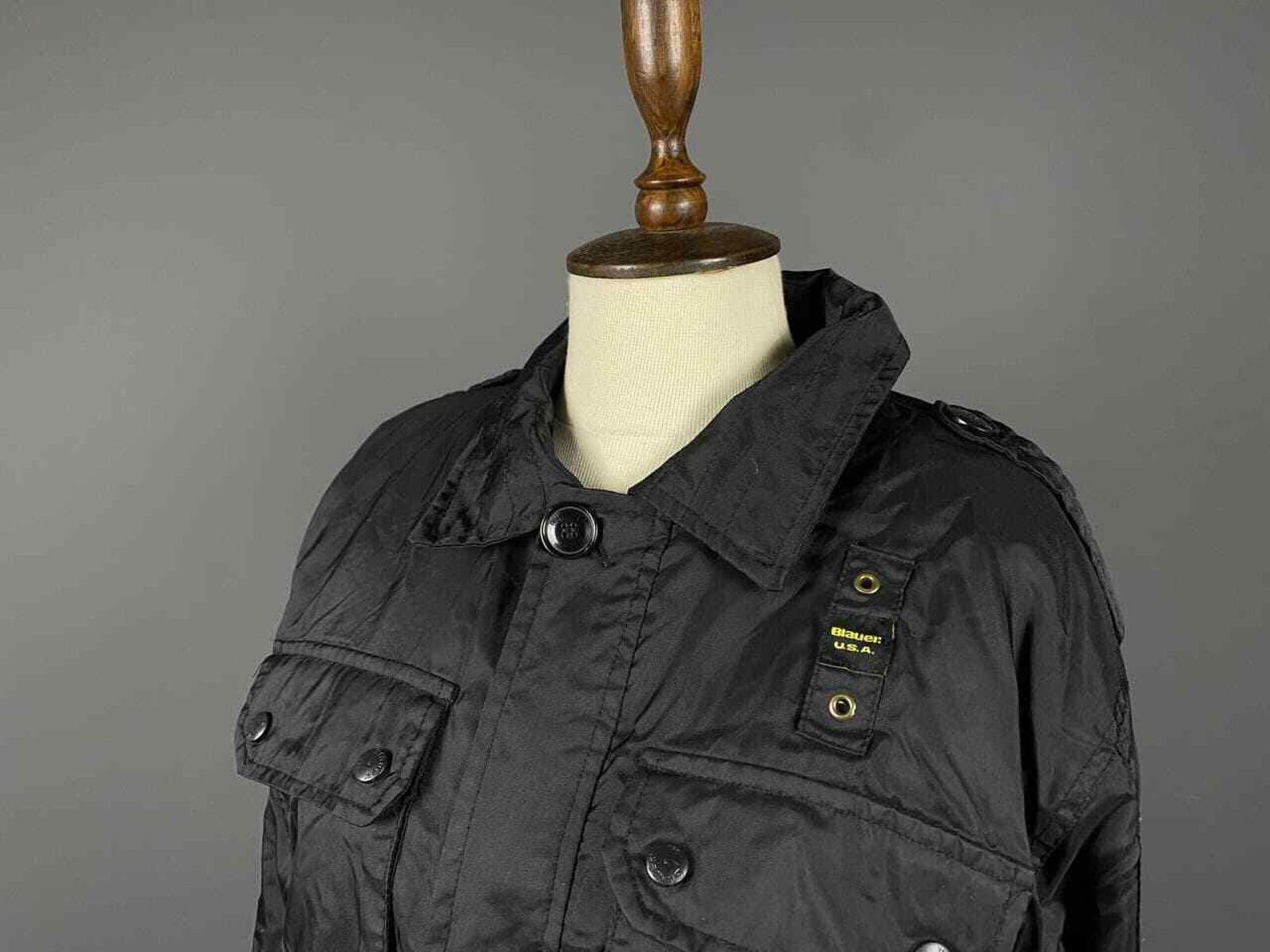 Eddie Bauer Ladies Blauer USA Black Full Zip Nylon Jacket Size M Size M / US 6-8 / IT 42-44 - 2 Thumbnail