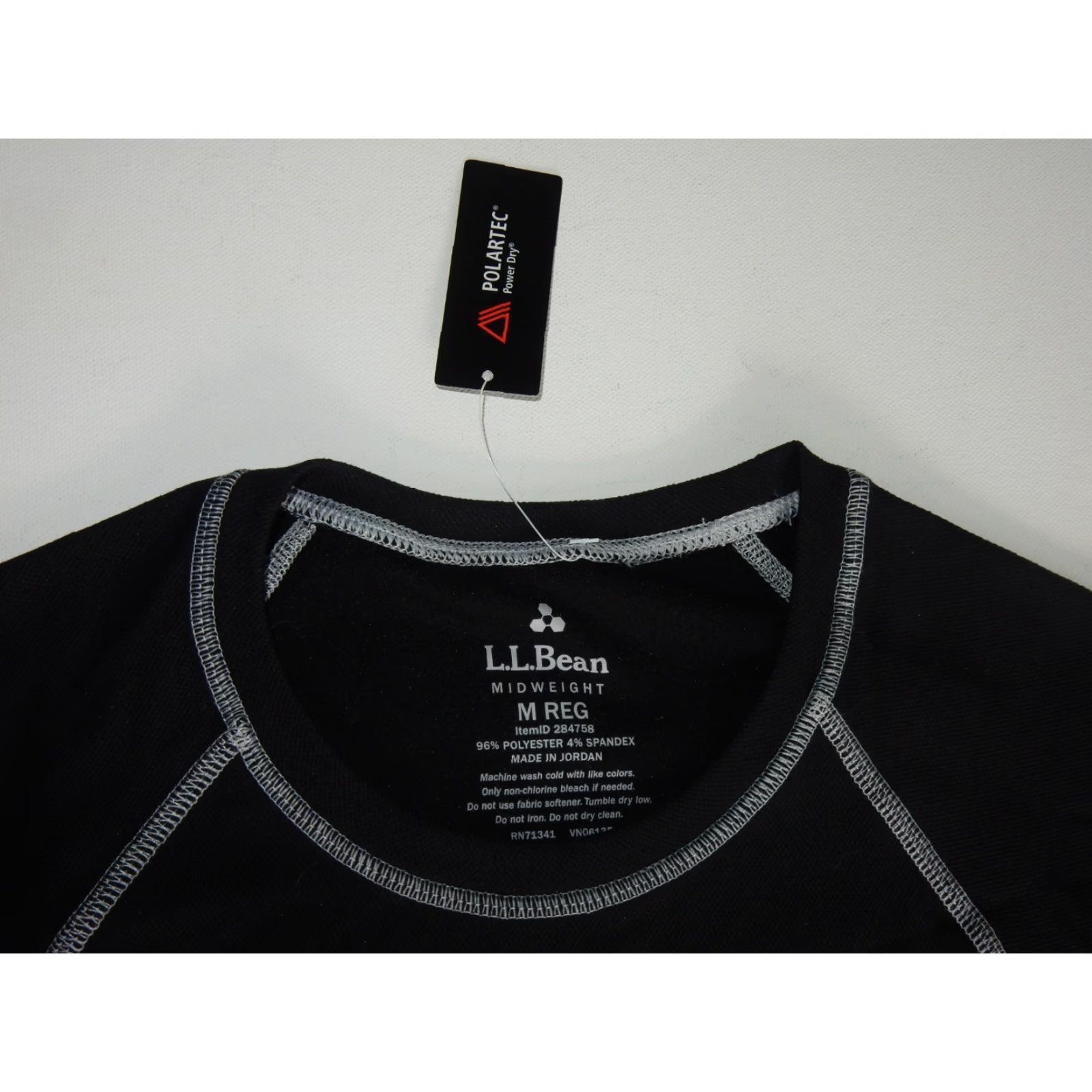 Vintage L.L. Bean Men's Base Layer T-Shirt Size M Polartec Black Short Sleeve Size US M / EU 48-50 / 2 - 4 Thumbnail