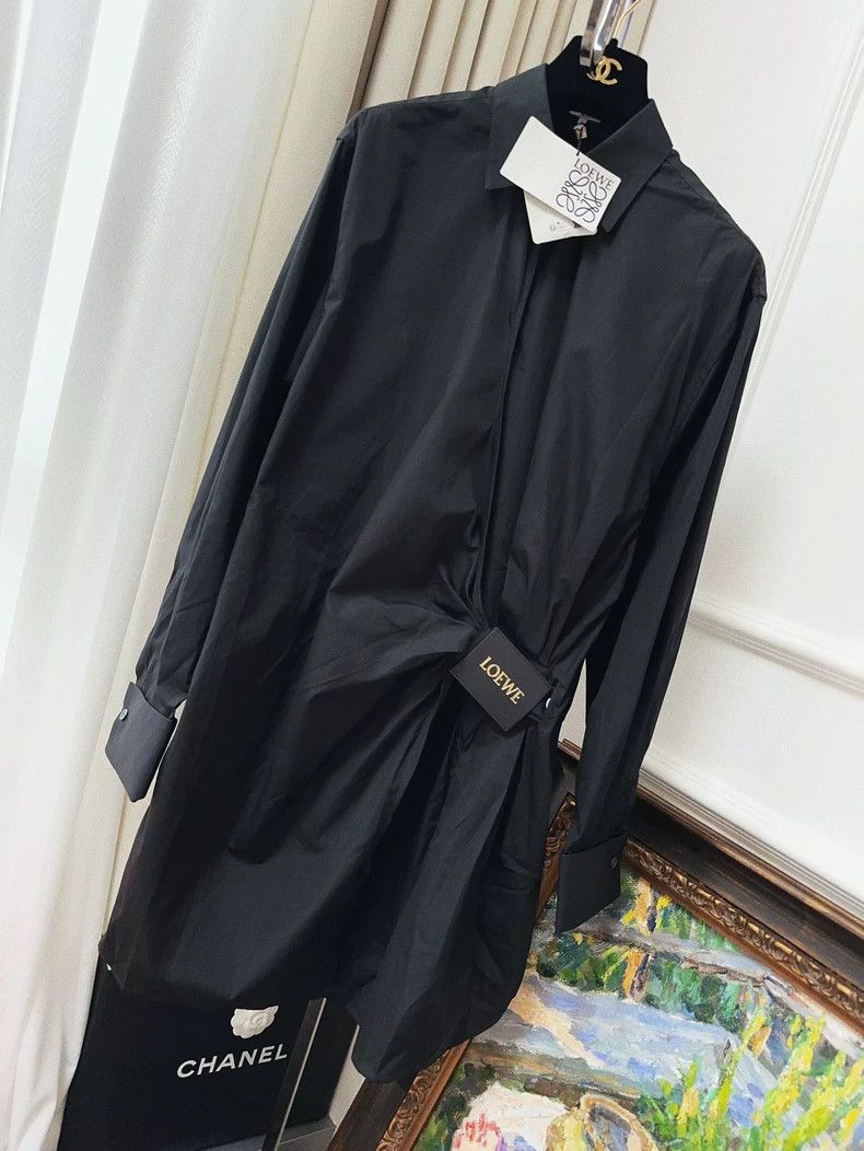 Loewe LOEWE Black irregular hem blouse dress Size XS / US 0-2 / IT 36-38 - 1 Thumbnail