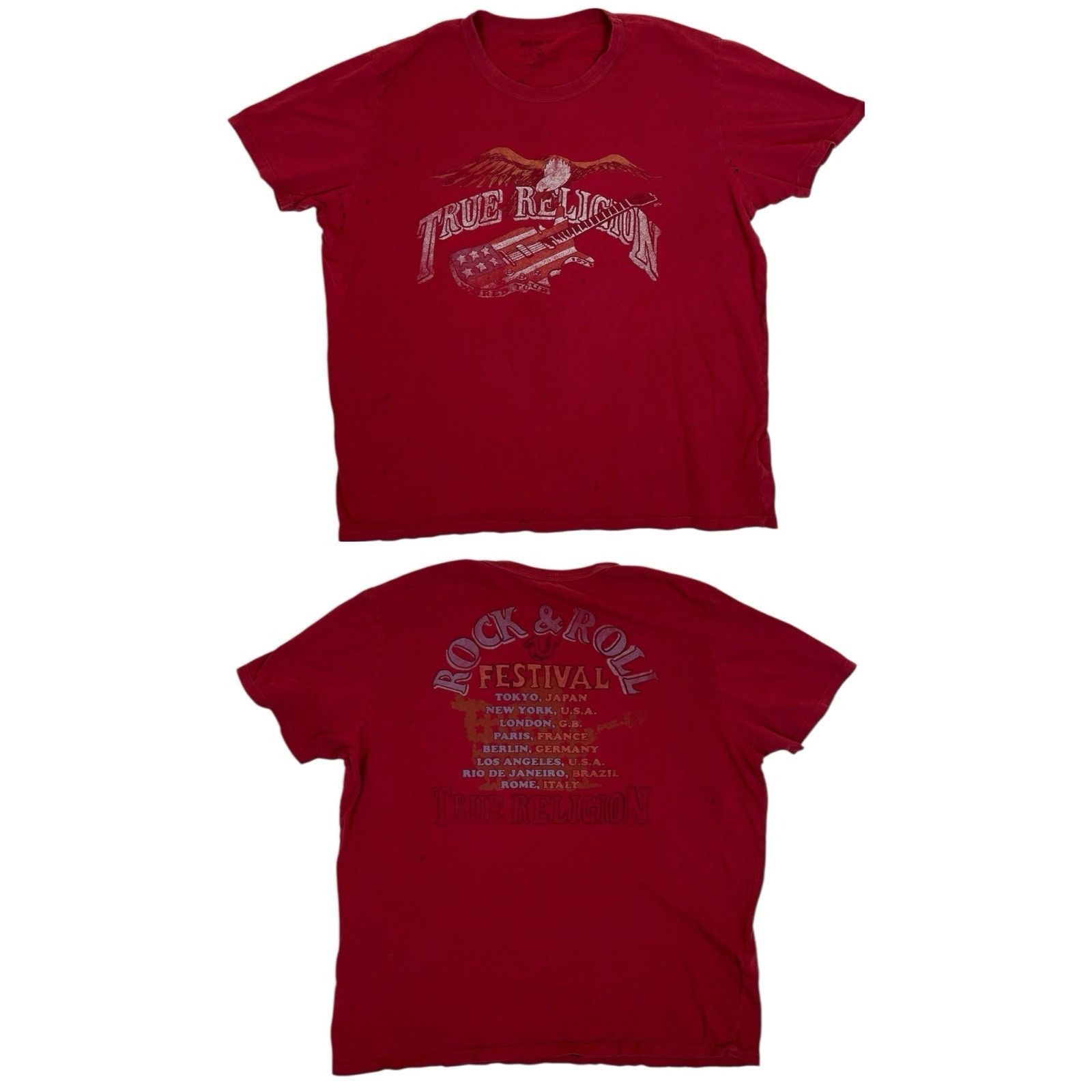 True Religion Vintage True Religion T-Shirt Size 2XL “Rock & Roll Festival Size US XXL / EU 58 / 5 - 1 Thumbnail