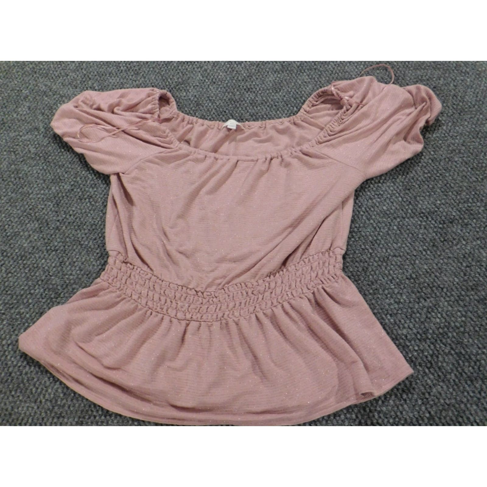 Vintage **LC Lauren Conrad Women's Pink Medium Blouse Crew Neck Stretch** User: LC Lauren Conrad Women's Medium Pink Blouse Crew Neck Stretch Size M / US 6-8 / IT 42-44 - 3 Thumbnail