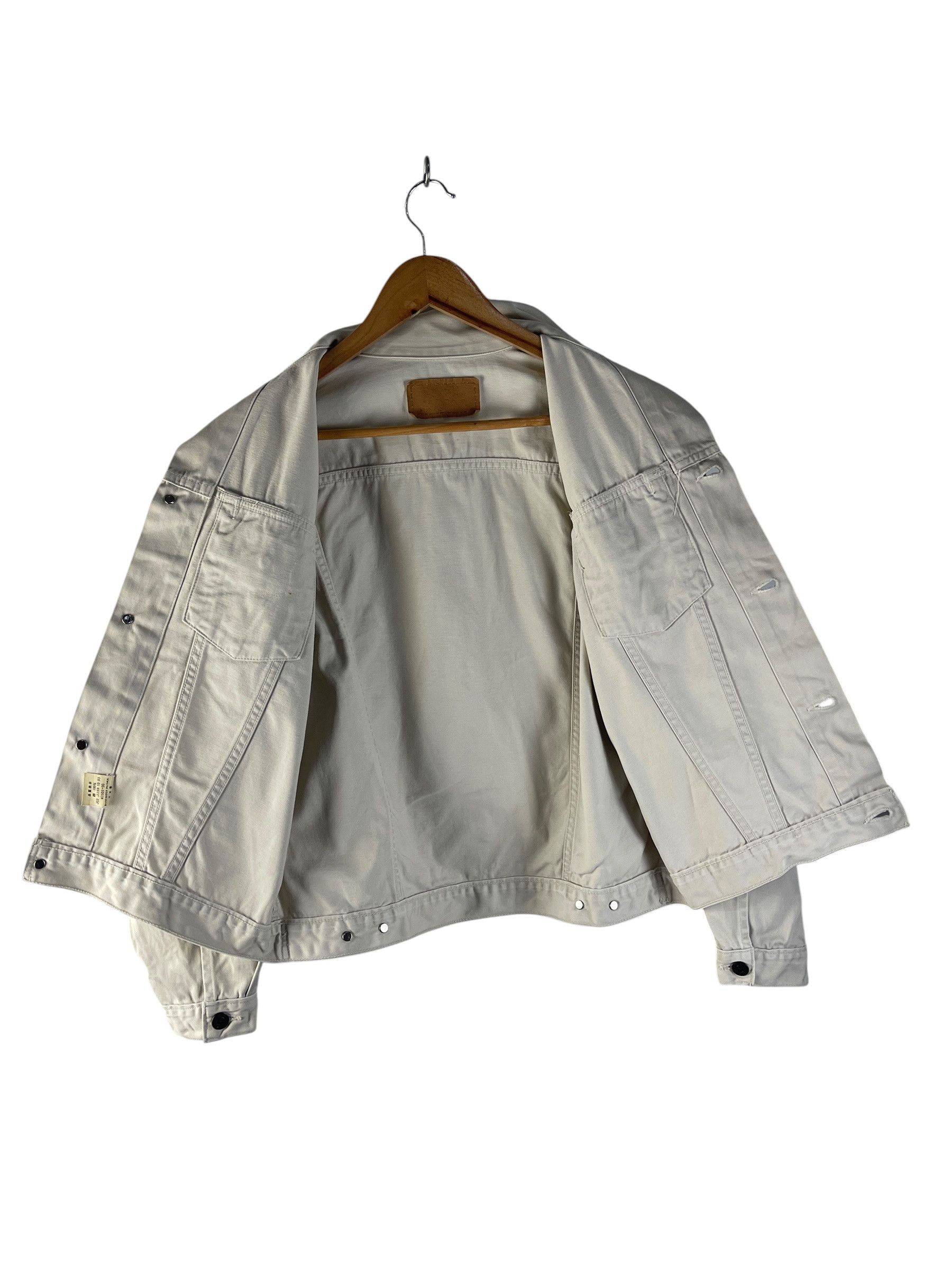 Levi's Levi’s Japan Type III Trucker Jacket Cream Ivory Denim Size US M / EU 48-50 / 2 - 3 Thumbnail