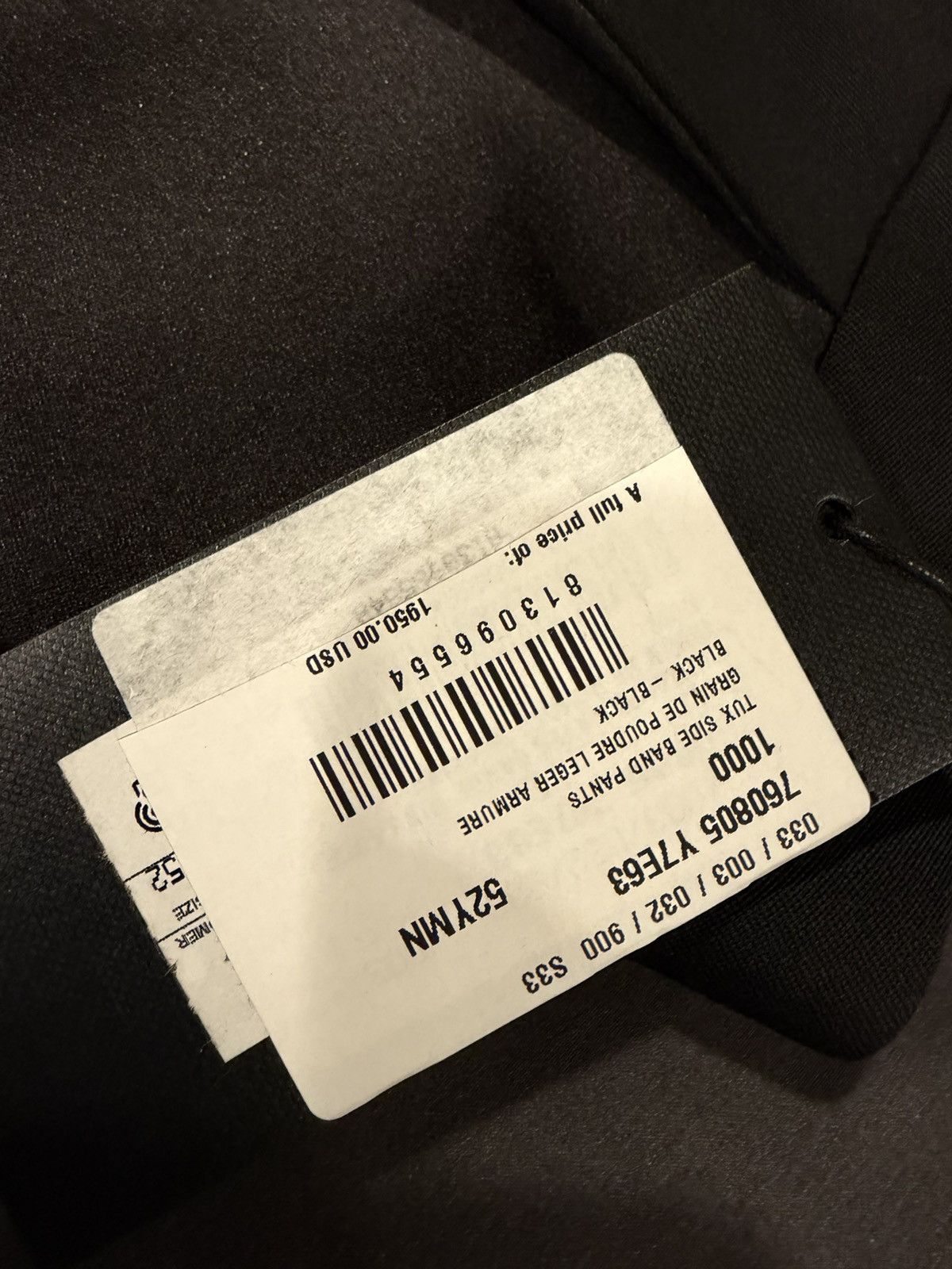 Saint Laurent Paris Saint laurent mens 2024 paneled dress pants. 52/36. $1950 Size US 36 / EU 52 - 2 Thumbnail