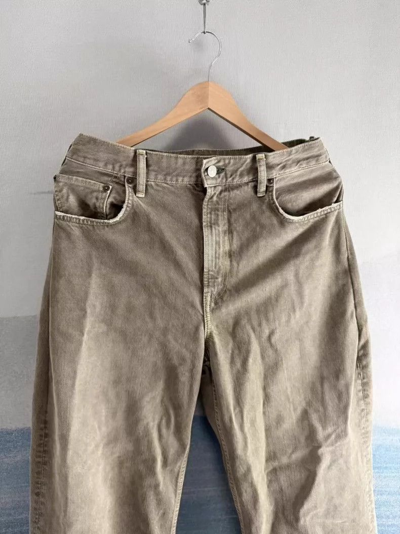 Acne Studios acne studios Old flared jeans in khaki 2504-Nextarrow Size US 32 / EU 48 - 2 Thumbnail