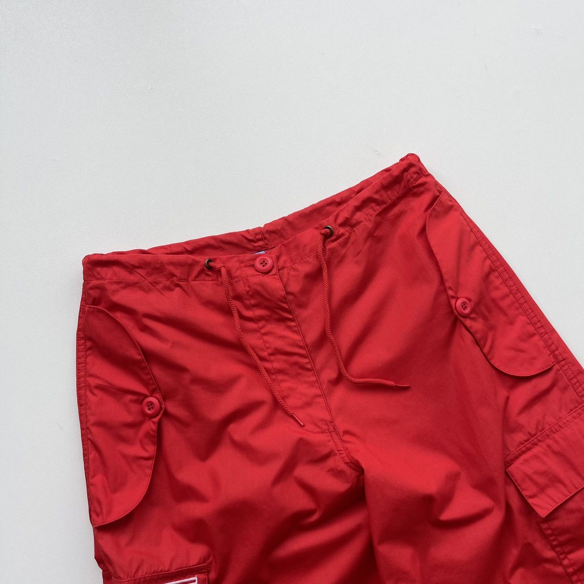 Vintage UFO Vintage Baggy Cargo Pants Red Y2K Size US 30 / EU 46 - 2 Thumbnail