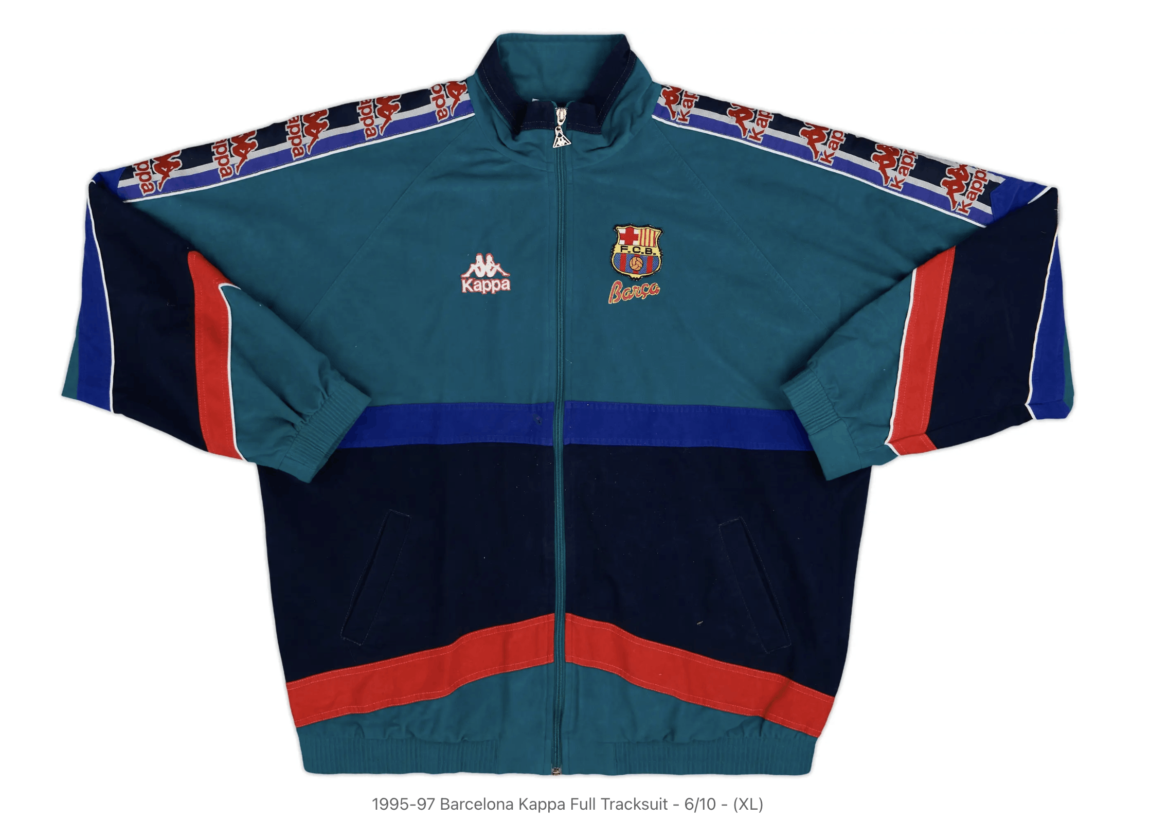 Kappa 1995-97 Barcelona Kappa Full Tracksuit Size US XL / EU 56 / 4 - 2 Thumbnail