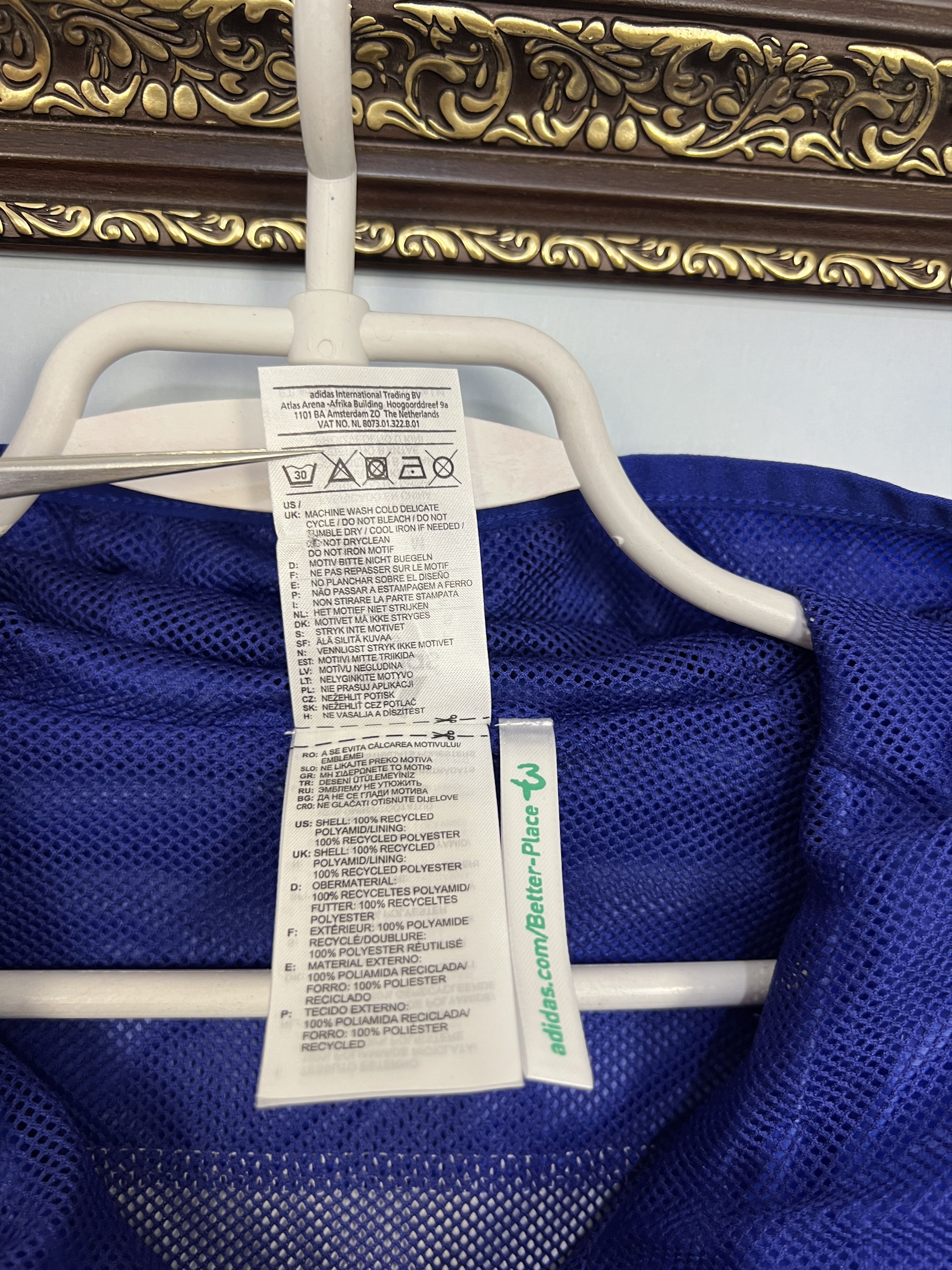 Adidas Vintage Adidas Chelsea Nylon Football Jacket Hooded Size US S / EU 44-46 / 1 - 8 Thumbnail