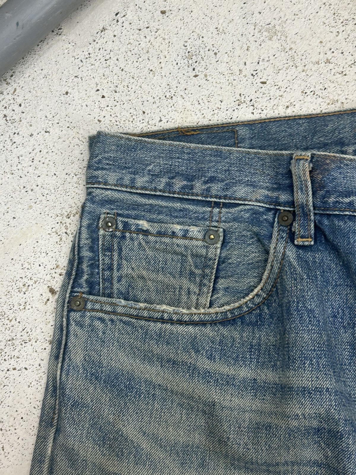 Levi's Vintage Levis 501 Baggy Jeans Selvedge Dirty Washed Size US 34 / EU 50 - 7 Thumbnail