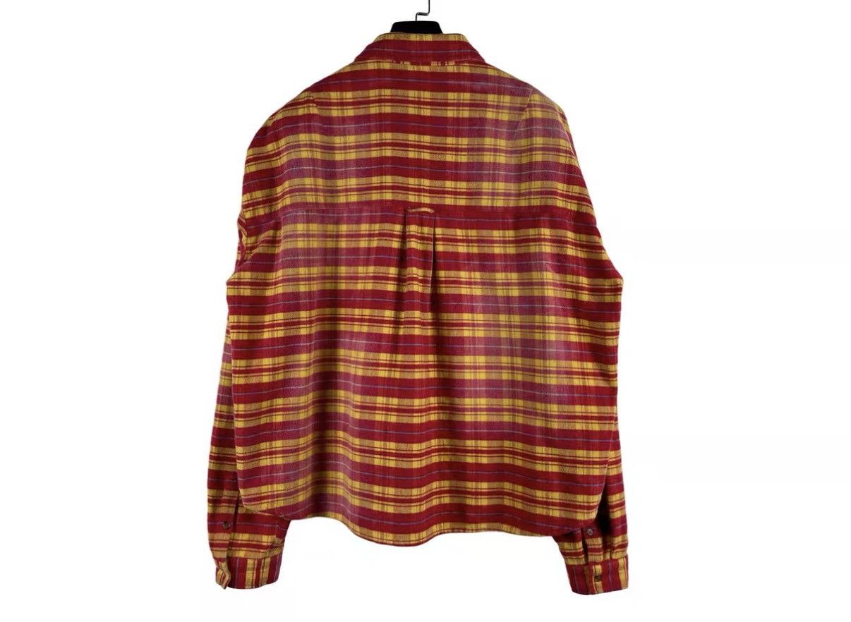 By Far Far Archive Orange-Red Vintage Faded Flannel Plaid Shirt J31 Size US S / EU 44-46 / 1 - 2 Thumbnail