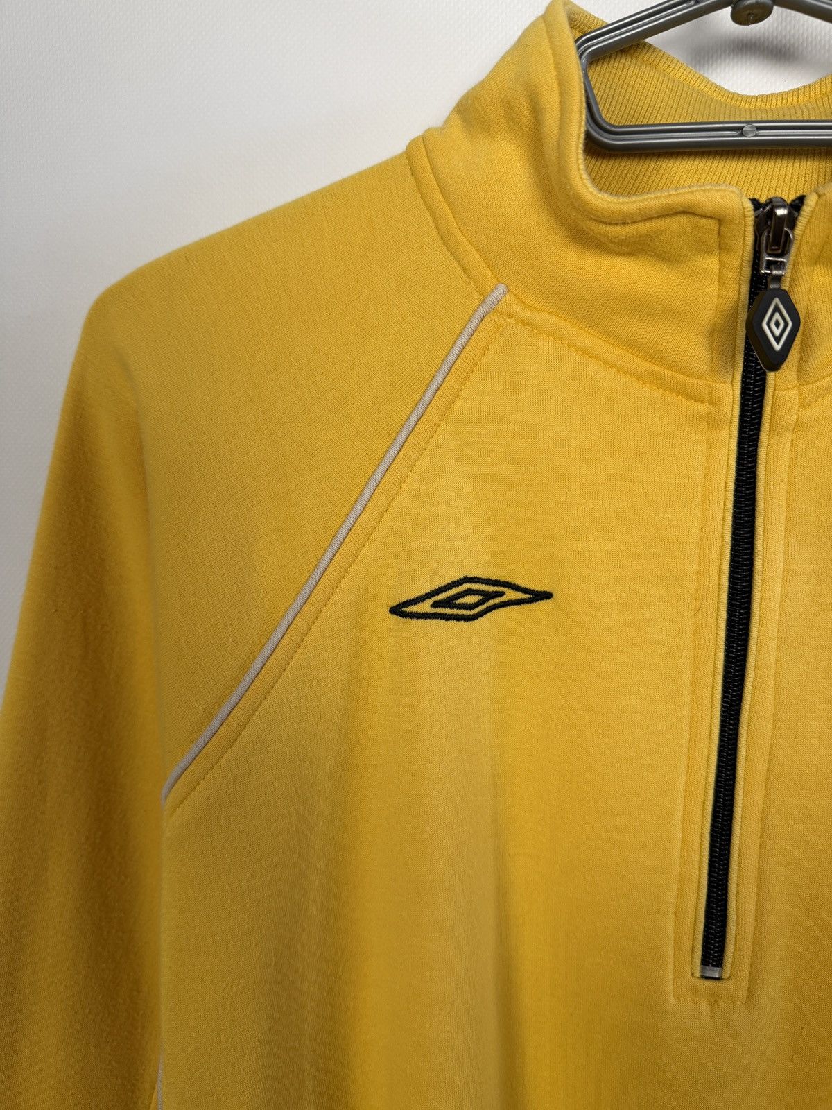 Umbro Umbro Vintage Sweatshirt 1/4 Zip Pullover Yellow Size S Size US S / EU 44-46 / 1 - 6 Thumbnail