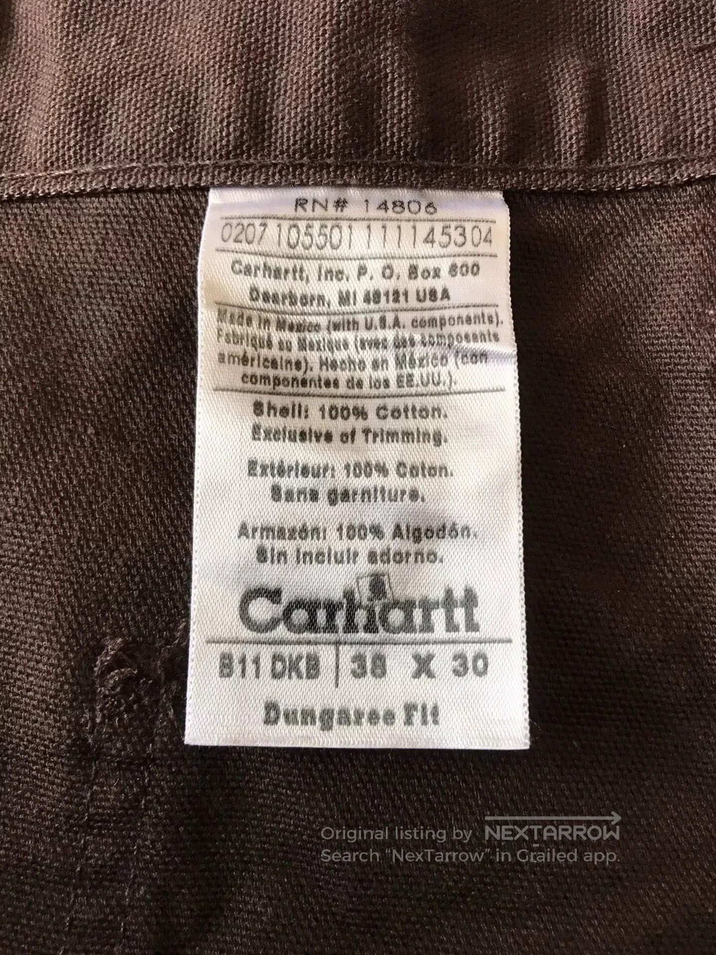 Carhartt Carhartt B11 Washed Canvas Work Pants. Size US 38 / EU 54 - 9 Thumbnail