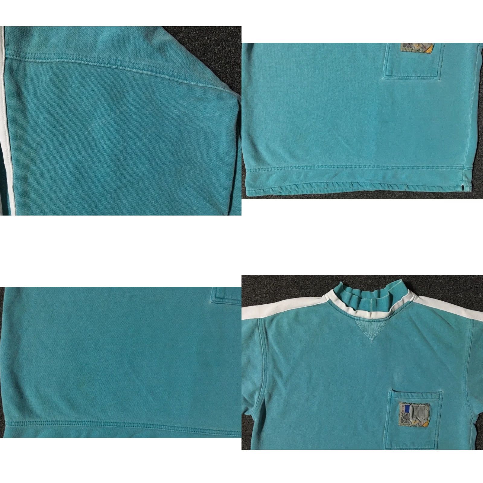 Quiksilver Vtg 90s Gotcha Striped Faded Hoodie M Surf Skate Vaporwave Grunge OP Billabong Size US M / EU 48-50 / 2 - 8 Thumbnail