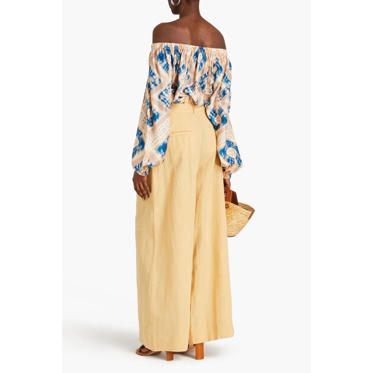 Ulla Johnson Ulla Johnson Nadya Silk On/Off Shoulder Blouse Fossil size 2 Size XS / US 0-2 / IT 36-38 - 11 Thumbnail