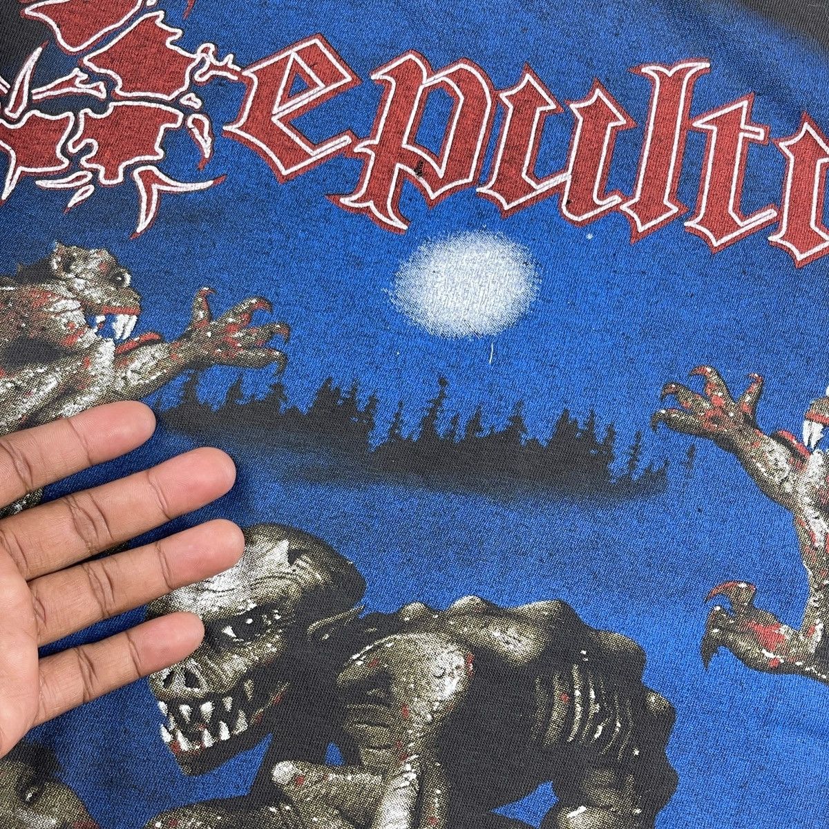 Band Tees × Vintage 90s Vintage SEPULTURA Metal Size US XL / EU 56 / 4 - 13 Thumbnail