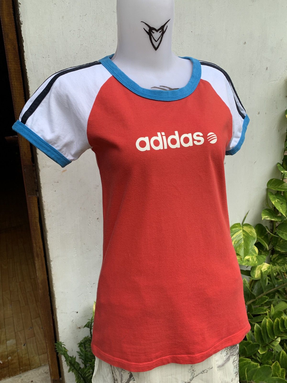 Adidas × Vintage 2010 adidas Neo Germany Trefoil Raglan Ringer Top Size M / US 6-8 / IT 42-44 - 2 Thumbnail